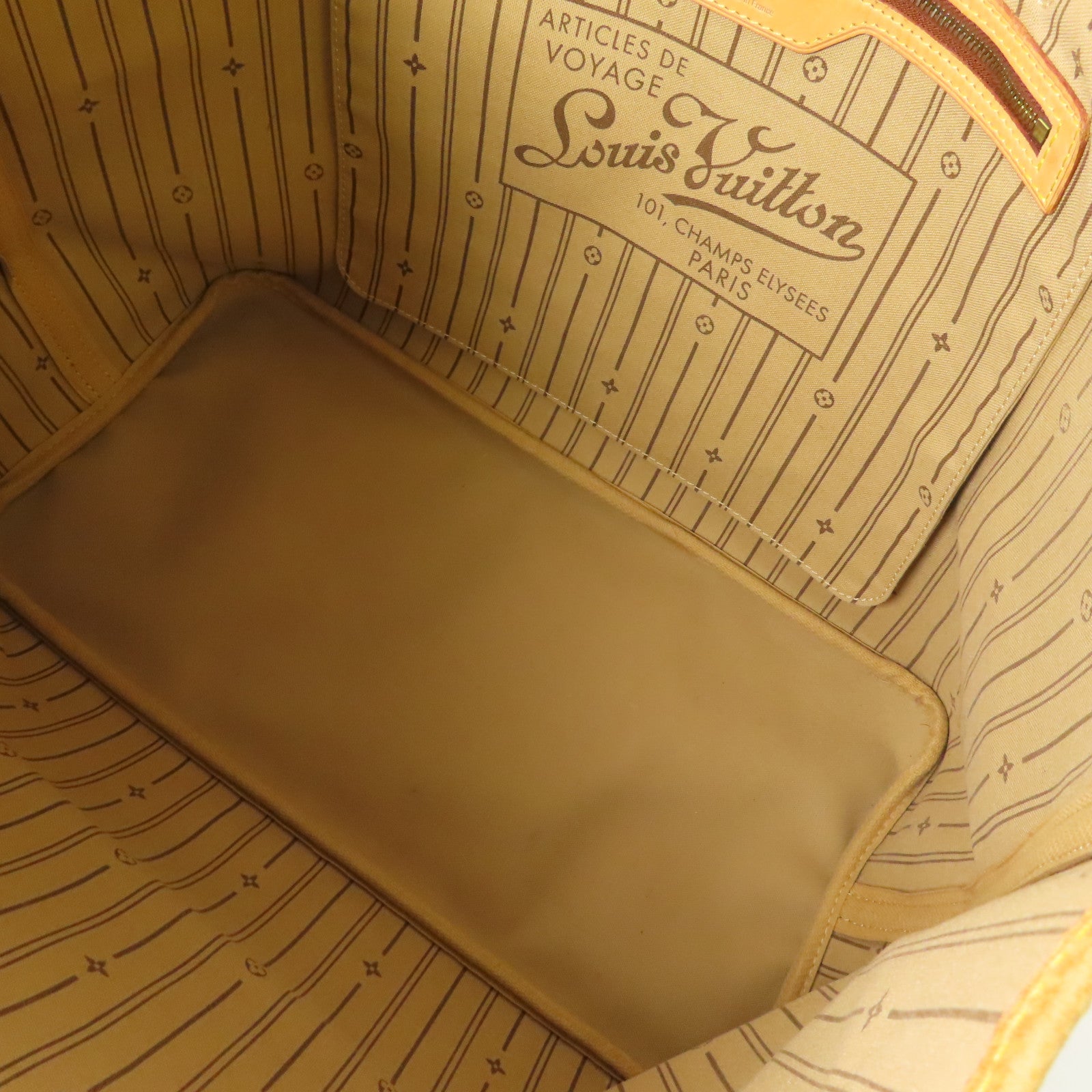 LOUIS VUITTON Monogram Neverfull GM金扣手挽袋