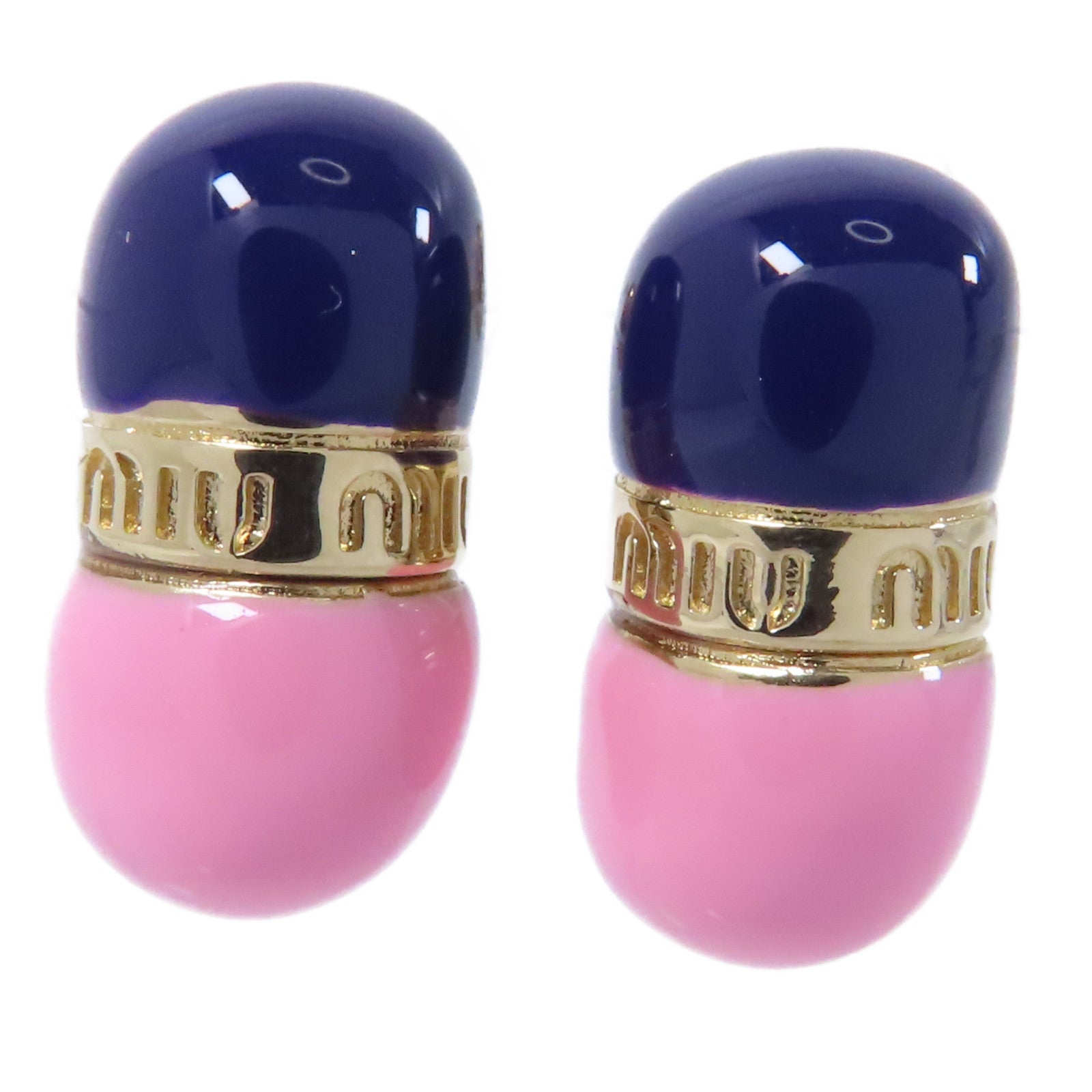 Miu Miu 【激減優惠】PVC/金屬Earrings耳環粉紅色/藍色