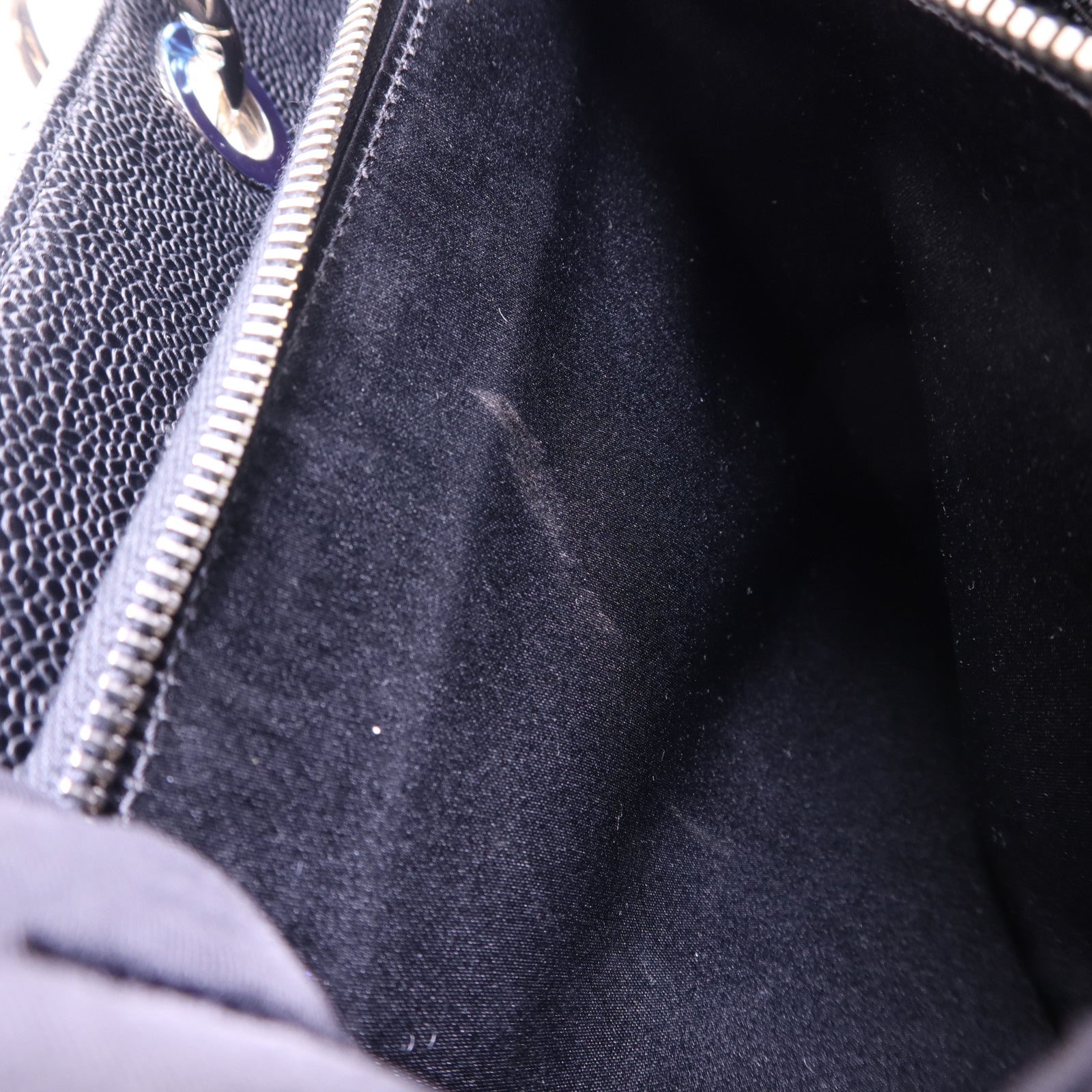 CHANEL 牛皮皮革GST Grand Shopping Tote Bag銀扣鏈帶肩背袋