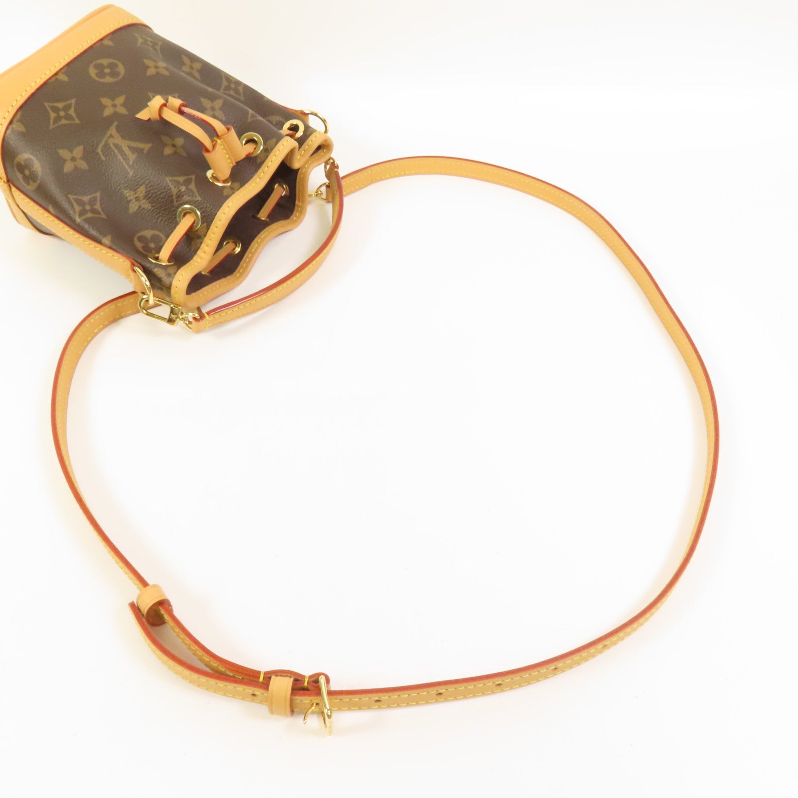 LOUIS VUITTON Monogram Nano Noe金扣手挽肩背兩用袋