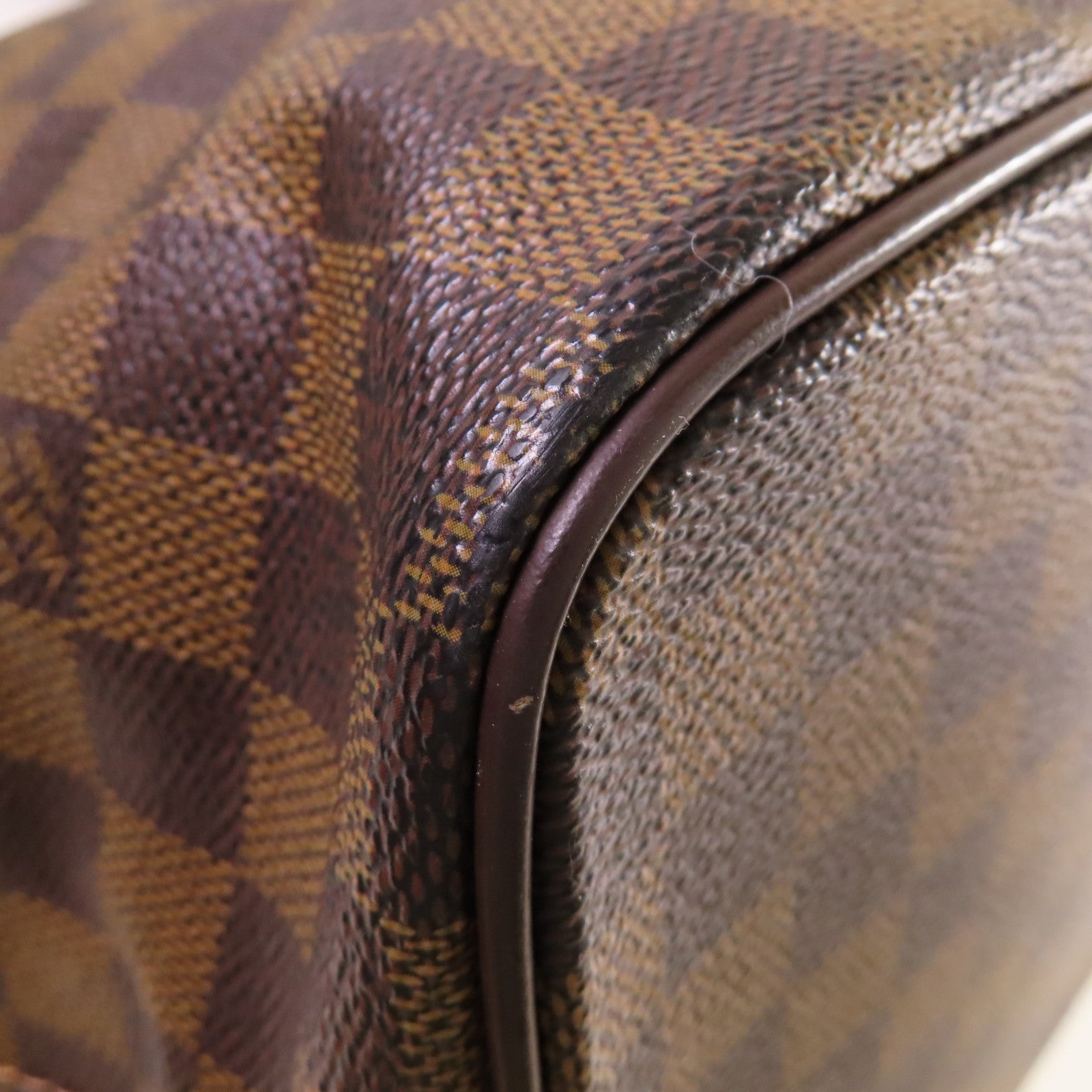 LOUIS VUITTON 【激減優惠】Damier Ebene Saleya MM Shoulder Bag金扣肩背袋啡色