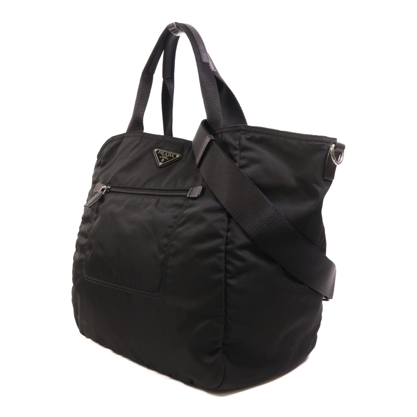 PRADA 尼龍2 Way Shoulder金扣手挽肩背兩用袋
