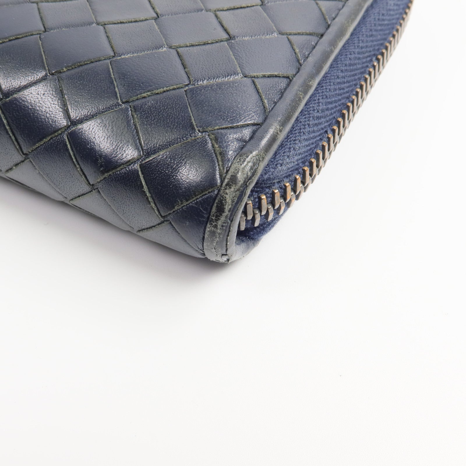 BOTTEGA VENETA 【激減優惠】牛皮皮革Zipper Long Wallet長錢包