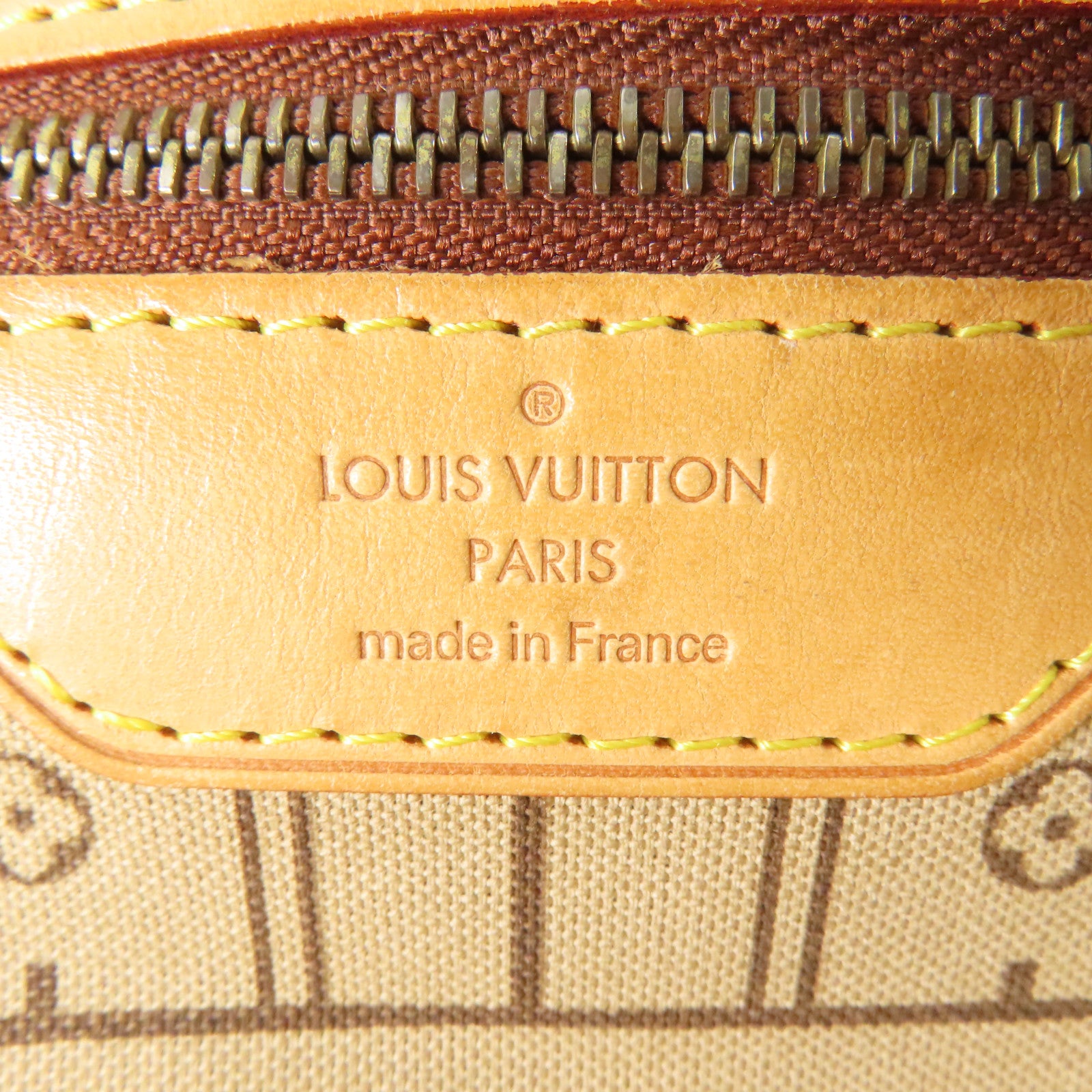 LOUIS VUITTON Monogram Neverfull GM金扣手挽袋