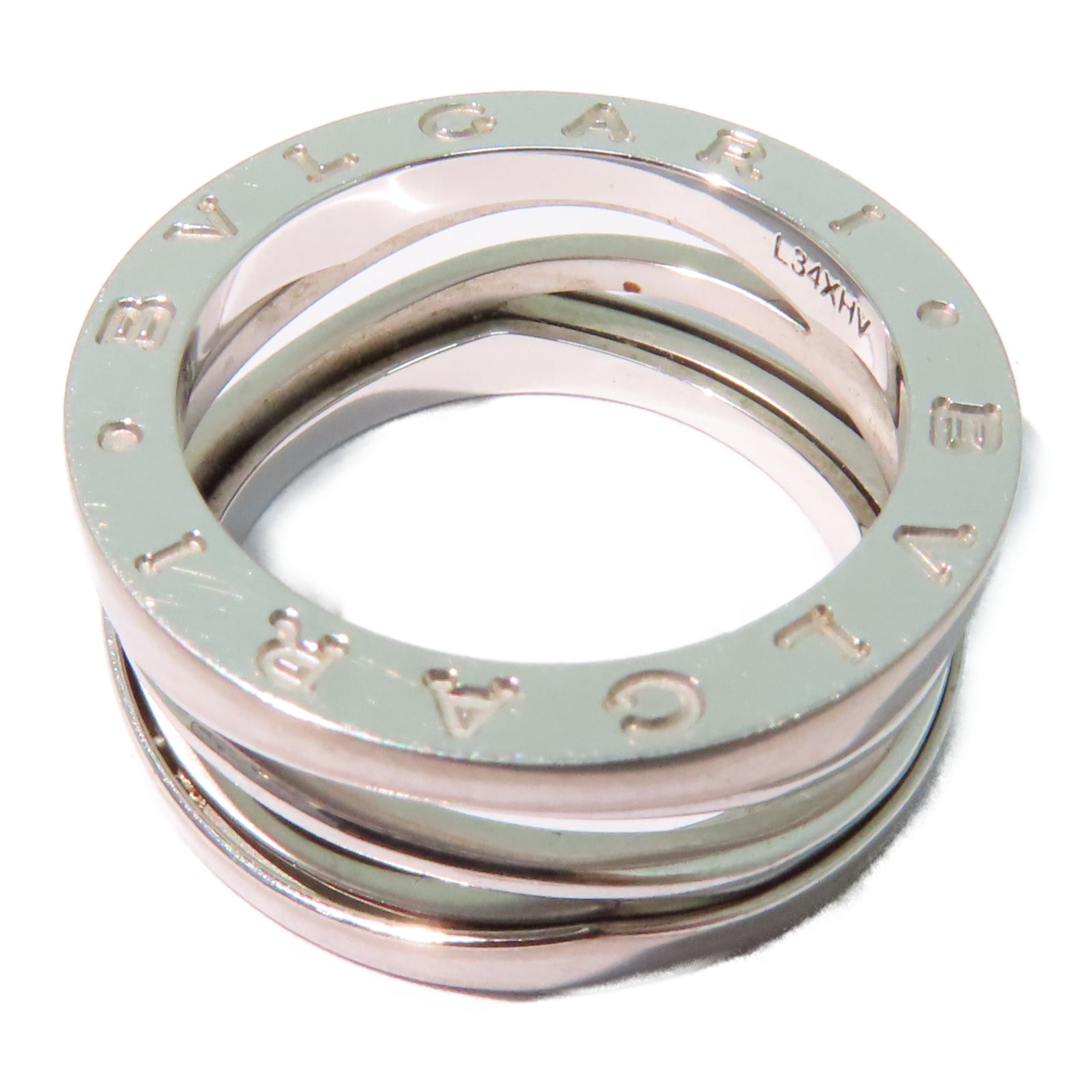 BVLGARI 18K白金B-zero Ring戒指US#6.5/Bvlgari#55