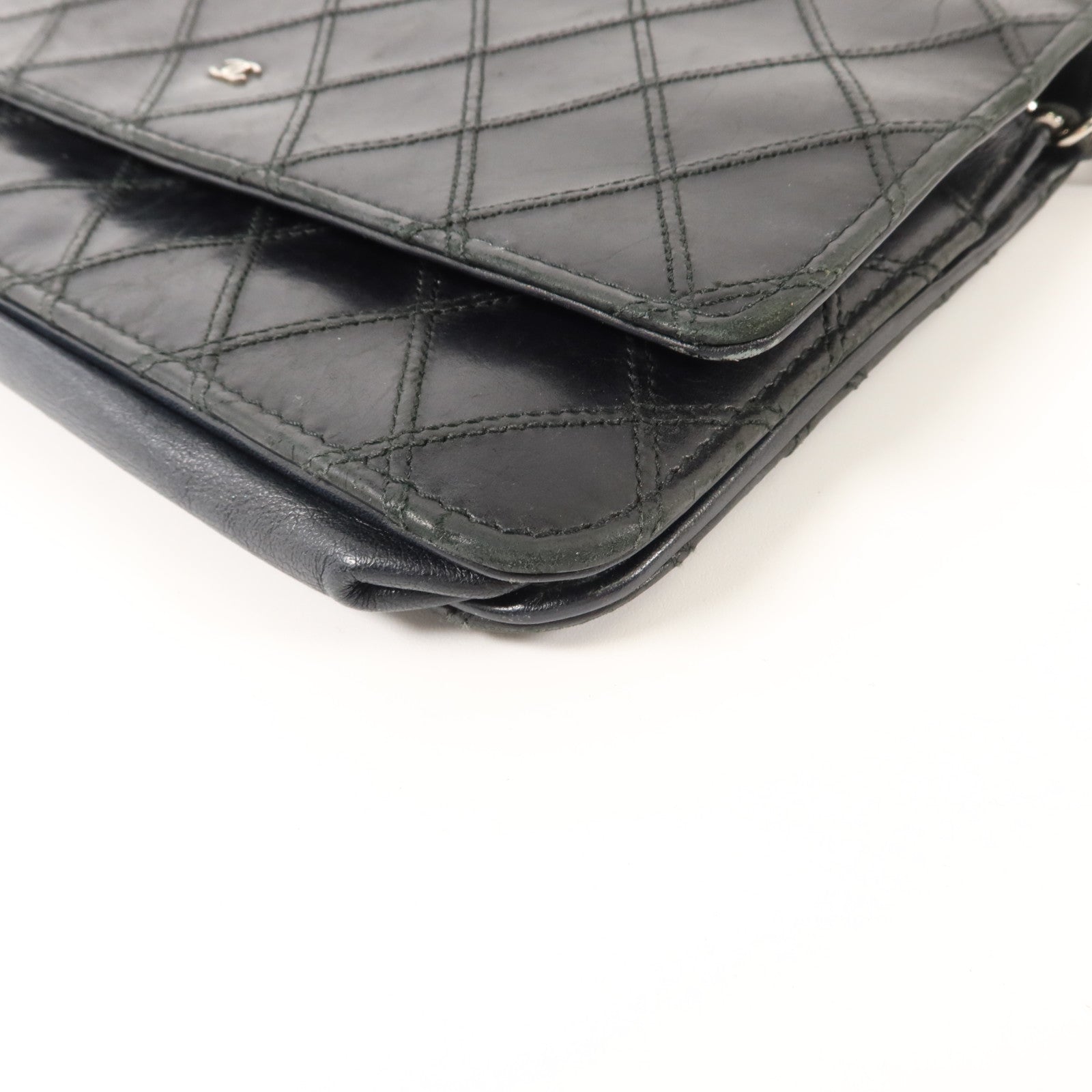 CHANEL 牛皮皮革Wallet On Chain鏈帶肩背袋