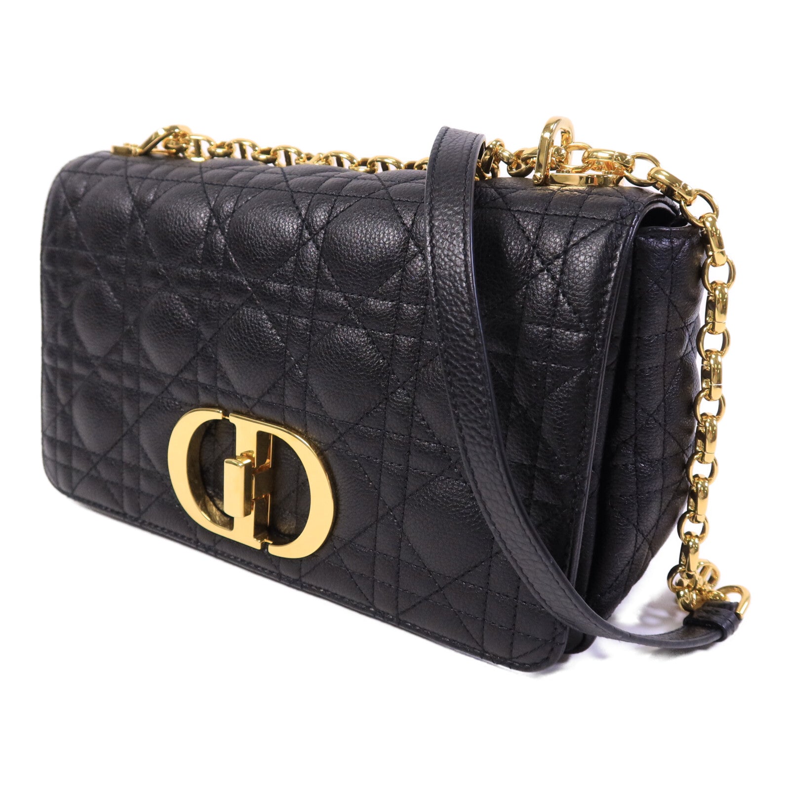 Dior 牛皮皮革Caro Medium鏈帶手挽肩背兩用袋