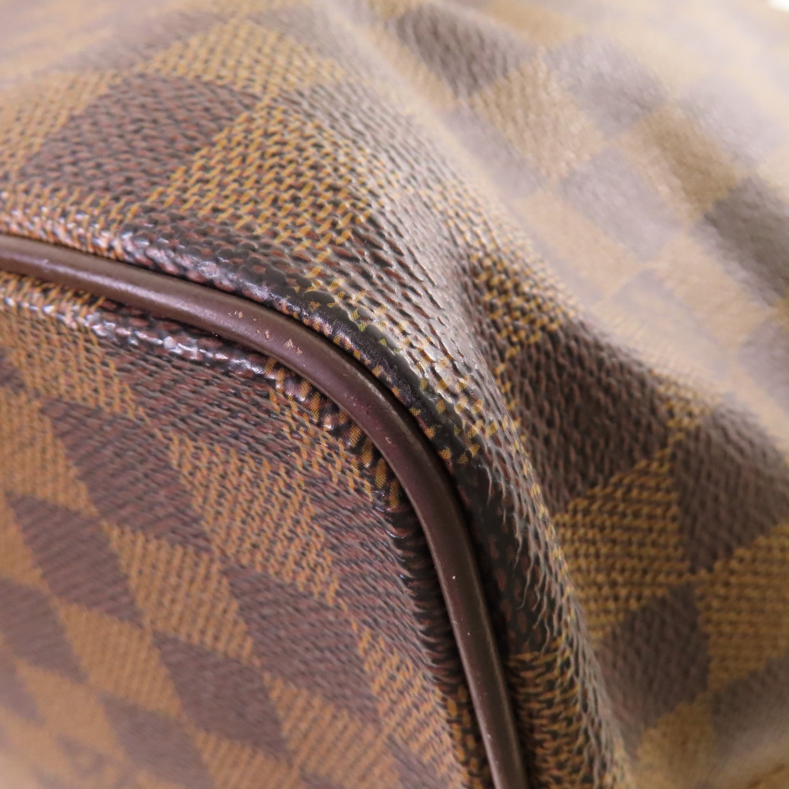 LOUIS VUITTON 【激減優惠】Damier Ebene Saleya MM Shoulder Bag金扣肩背袋啡色