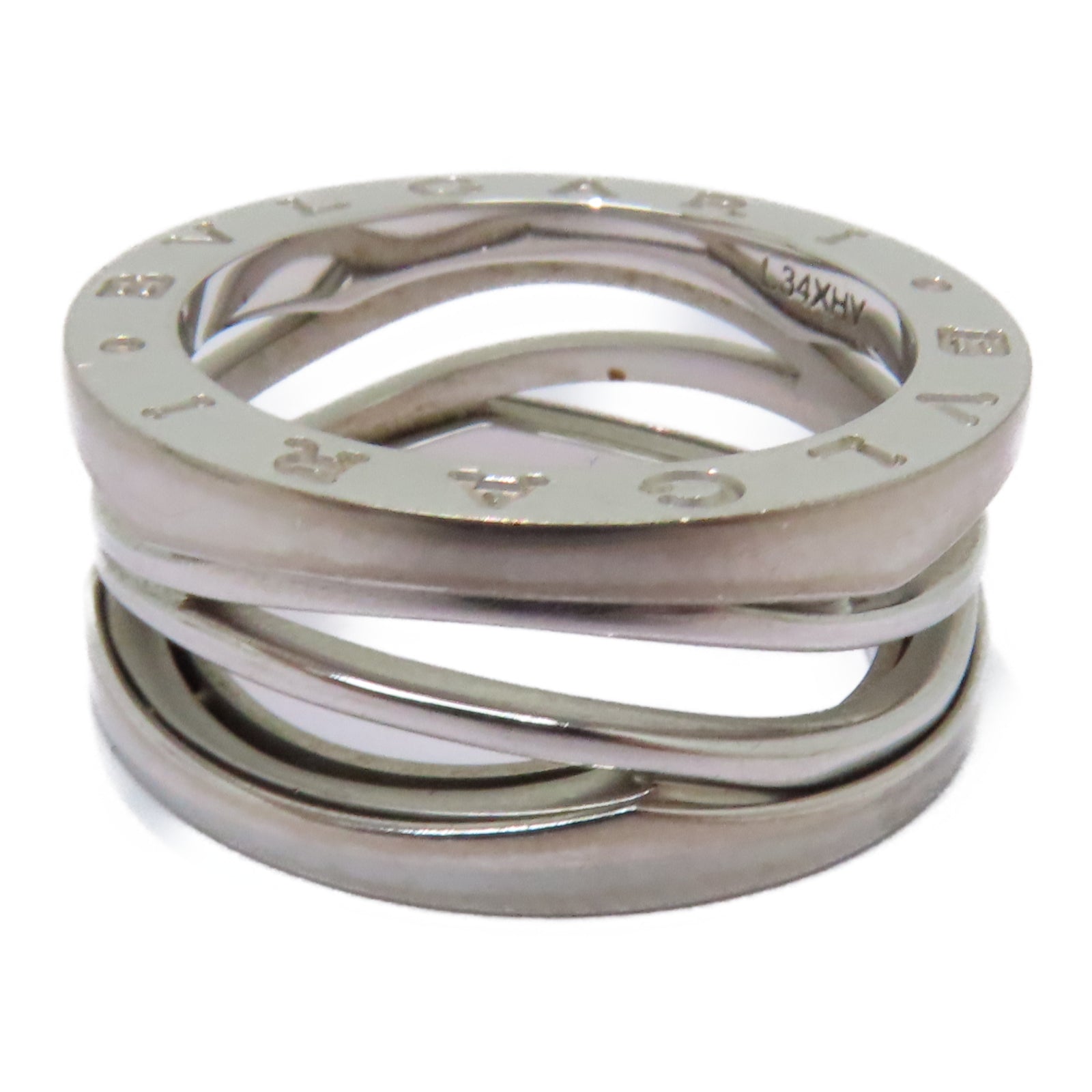 BVLGARI 18K白金B-zero Ring戒指US#6.5/Bvlgari#55