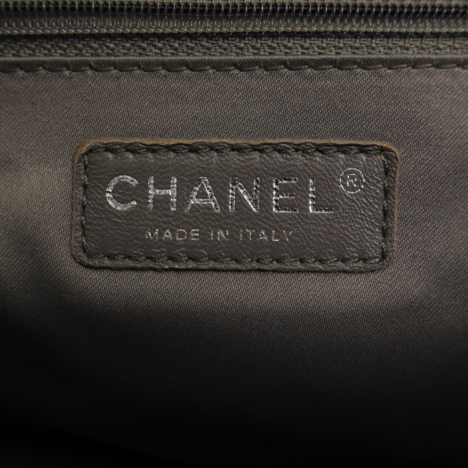 CHANEL 牛皮皮革GST Grand Shopping Tote銀扣手挽袋
