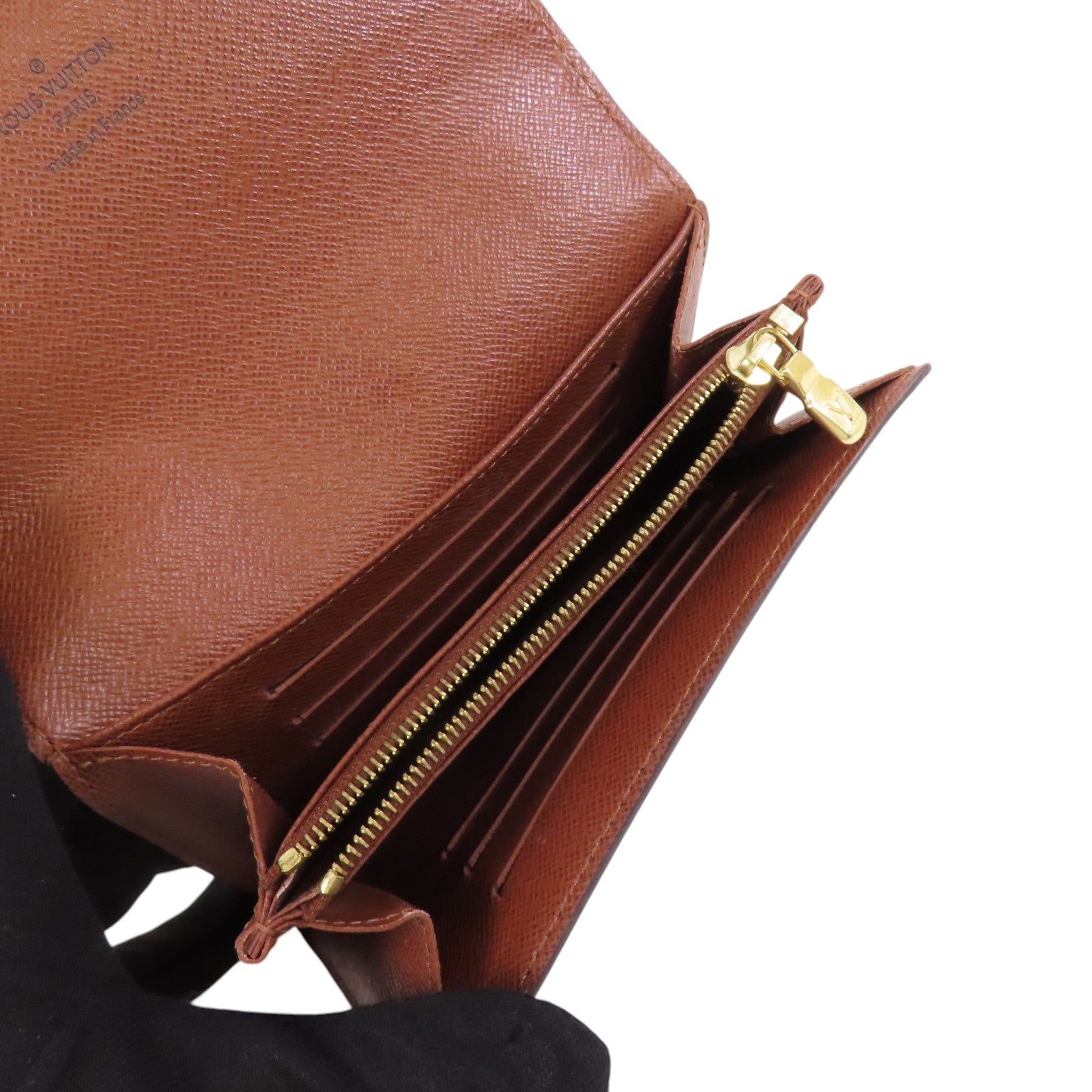 LOUIS VUITTON Monogram Short Wallet金扣短錢包