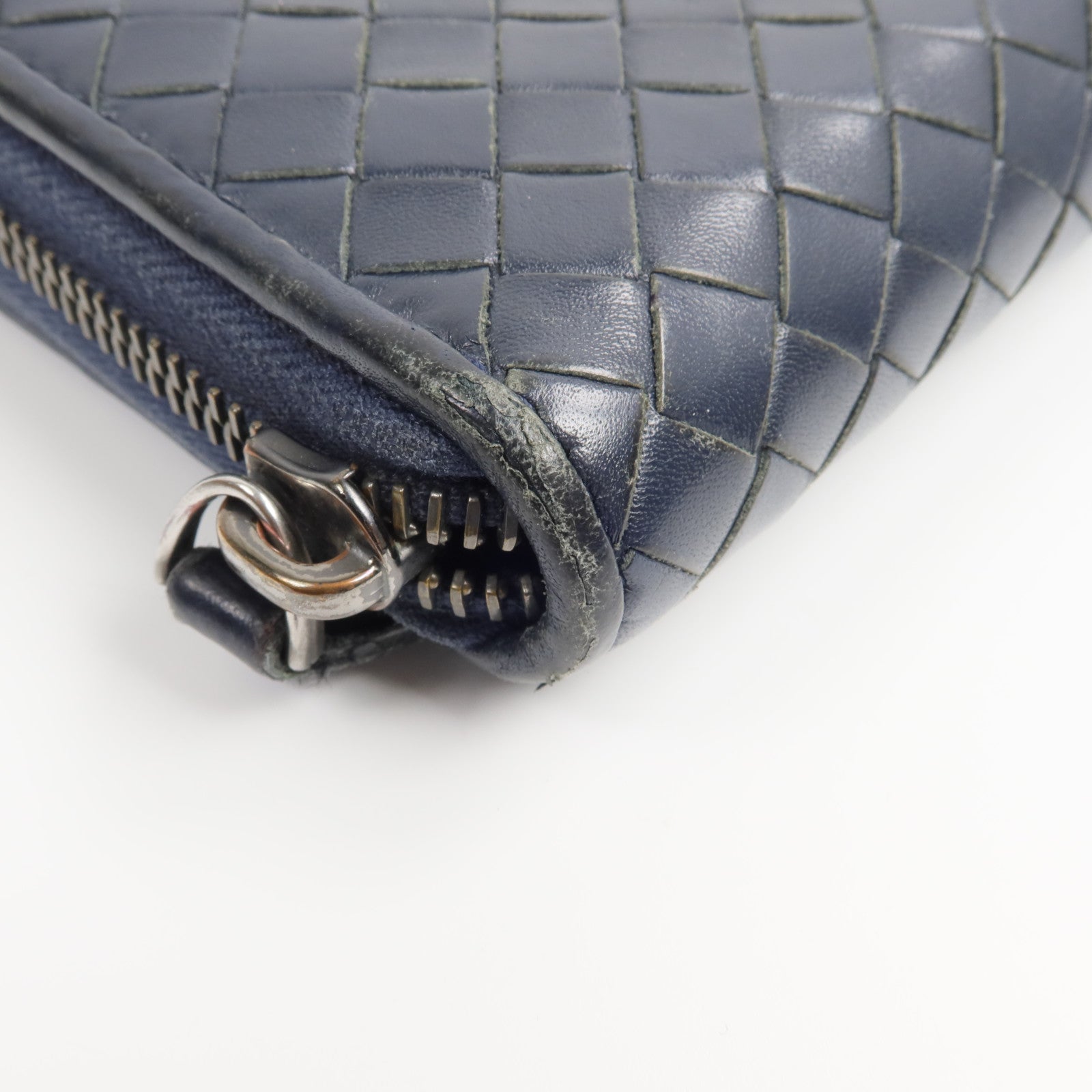 BOTTEGA VENETA 【激減優惠】牛皮皮革Zipper Long Wallet長錢包