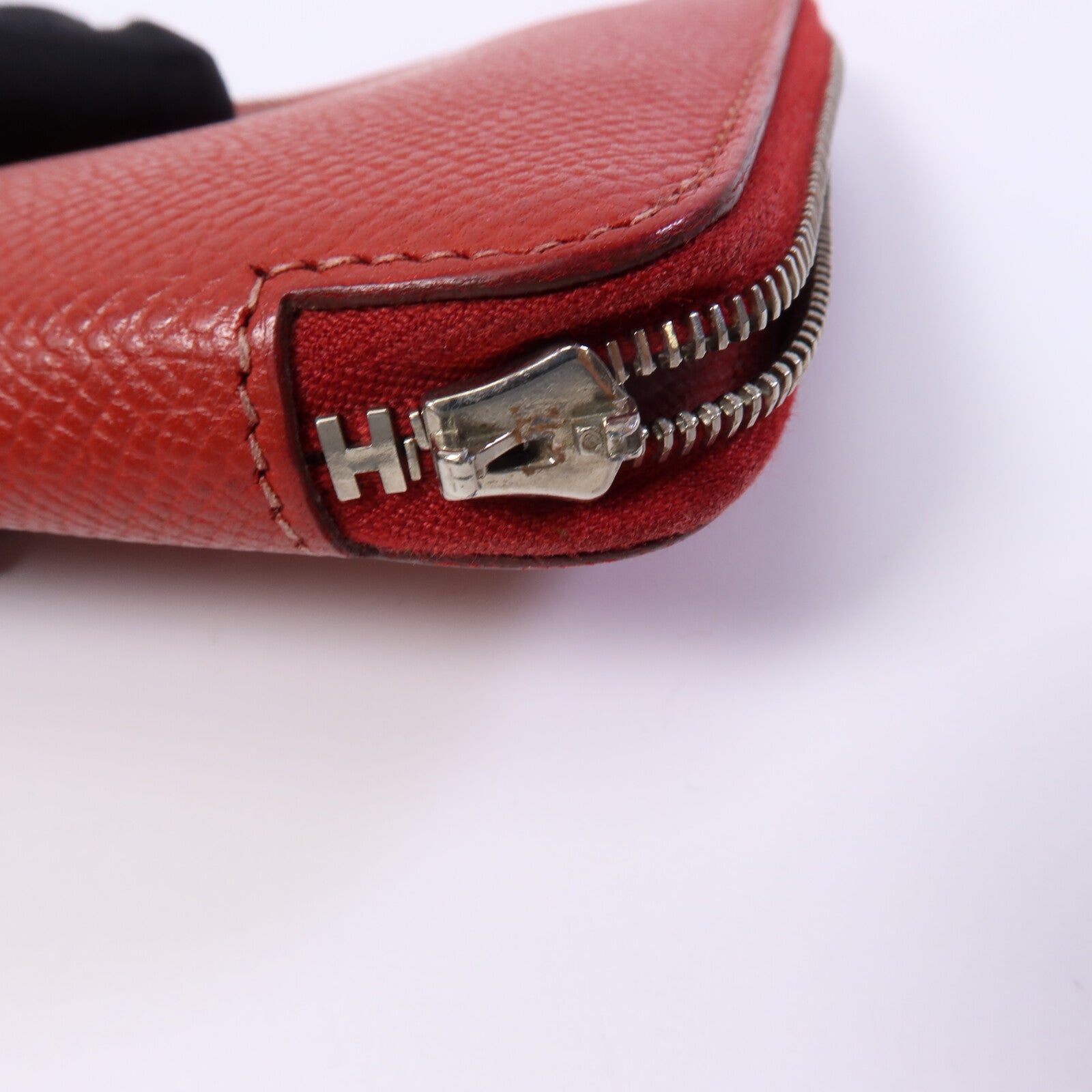 HERMES 【激減優惠】Epsom皮革Azap Wallet銀扣長錢包Rouge