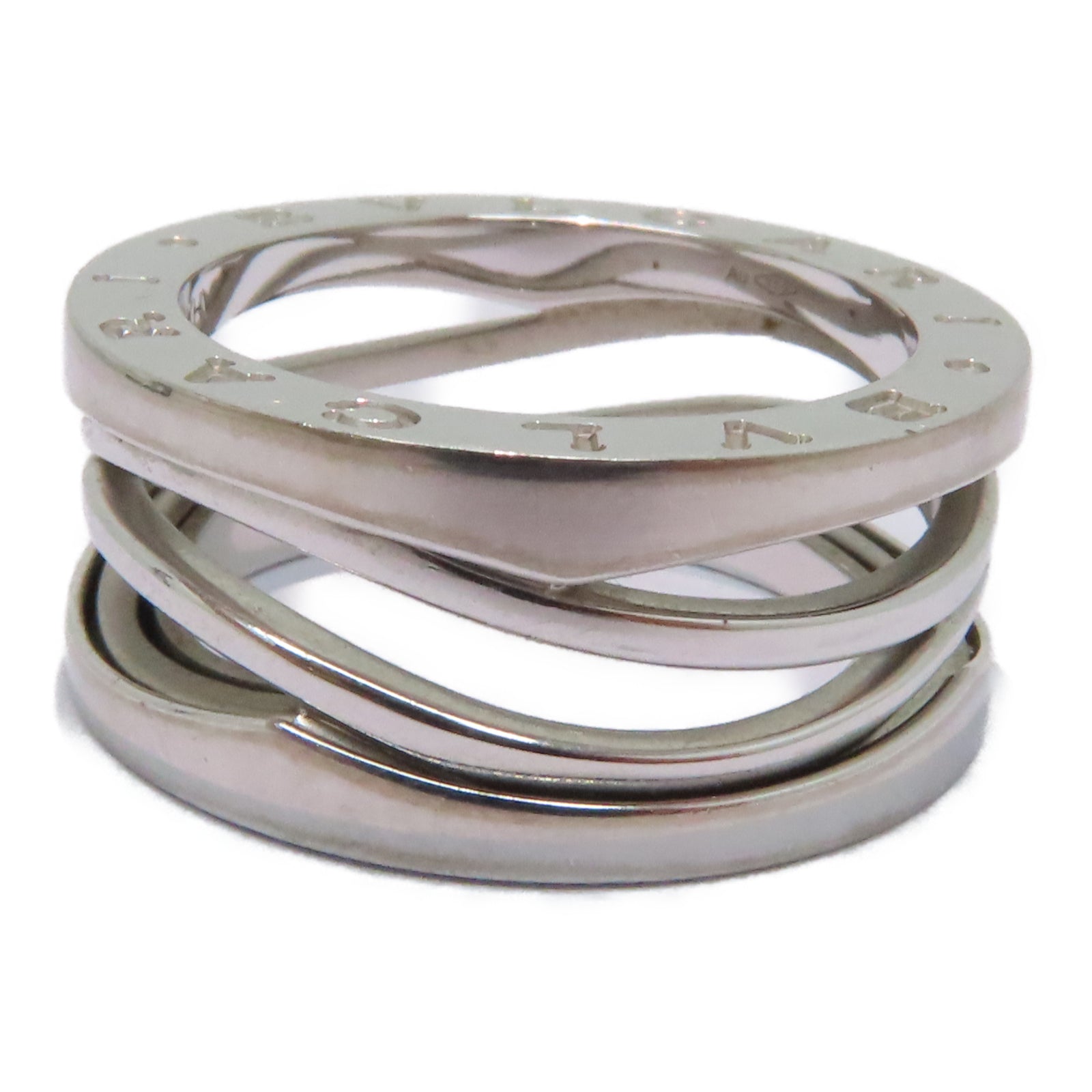 BVLGARI 18K白金B-zero Ring戒指US#6.5/Bvlgari#55