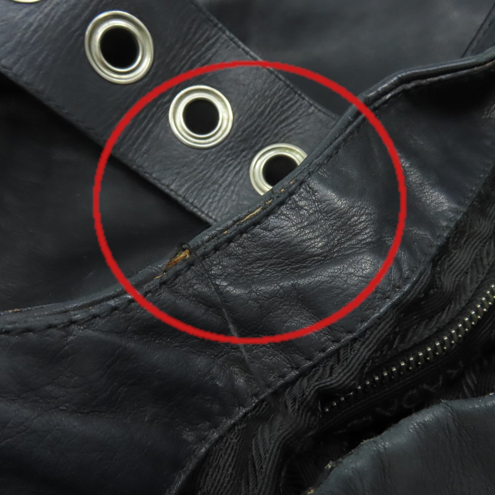 PRADA 牛皮皮革Shoulder Bag肩背袋黑色