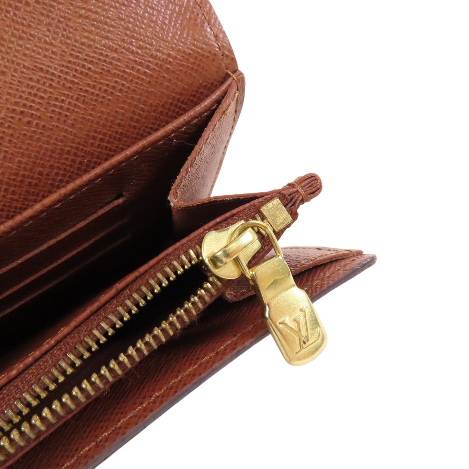 LOUIS VUITTON Monogram Short Wallet金扣短錢包