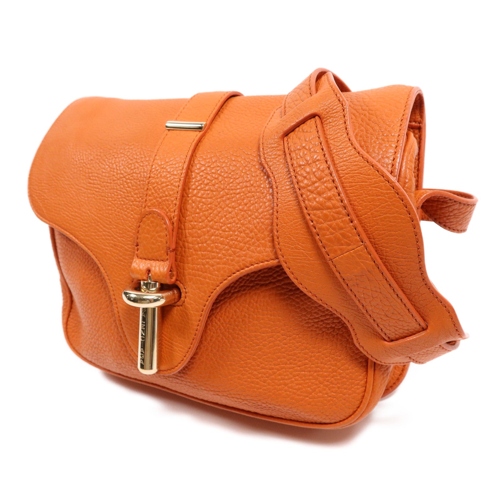 BALENCIAGA 牛皮皮革Shoulder Bag金扣肩背袋