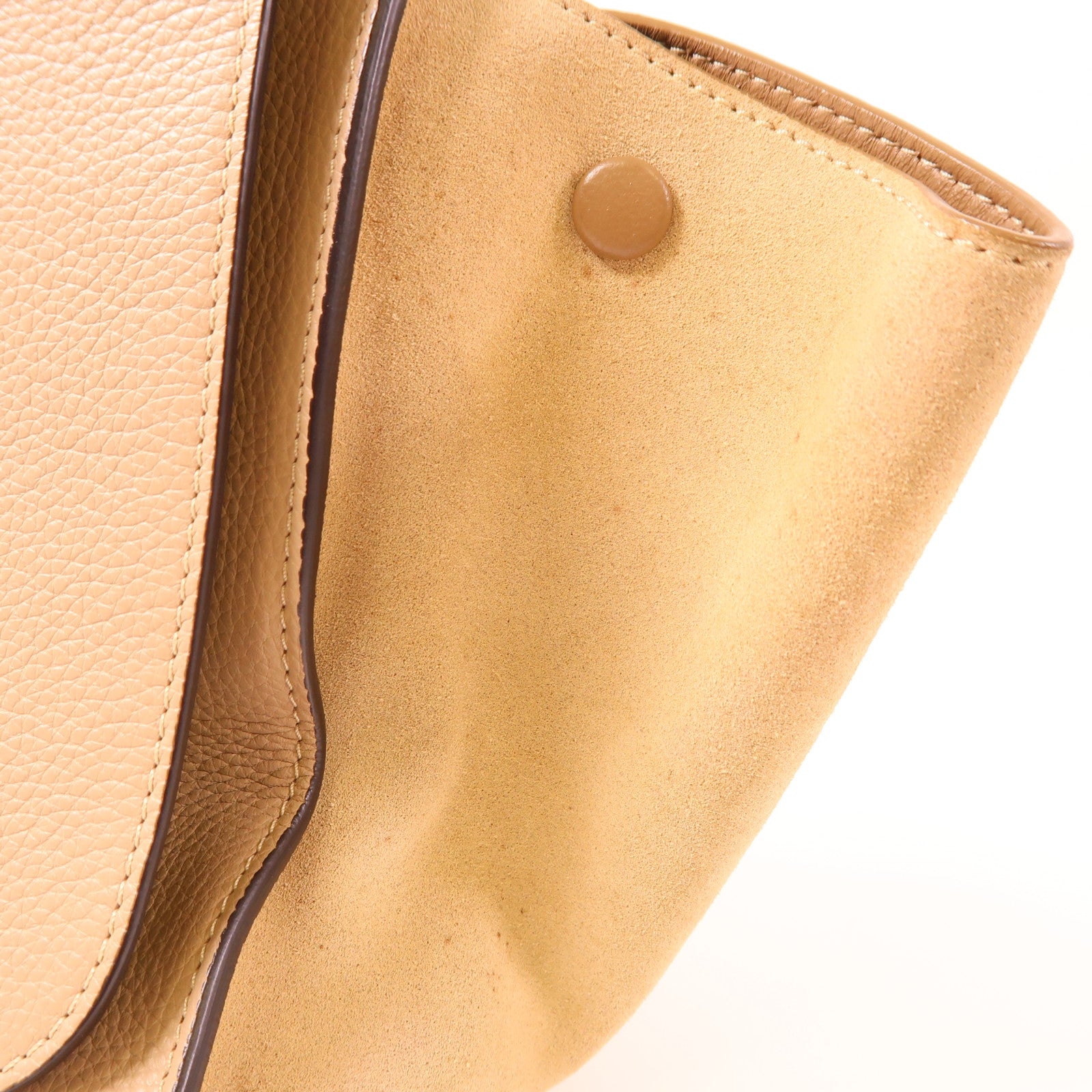 CELINE 牛皮皮革Trapeze銀扣手挽肩背兩用袋