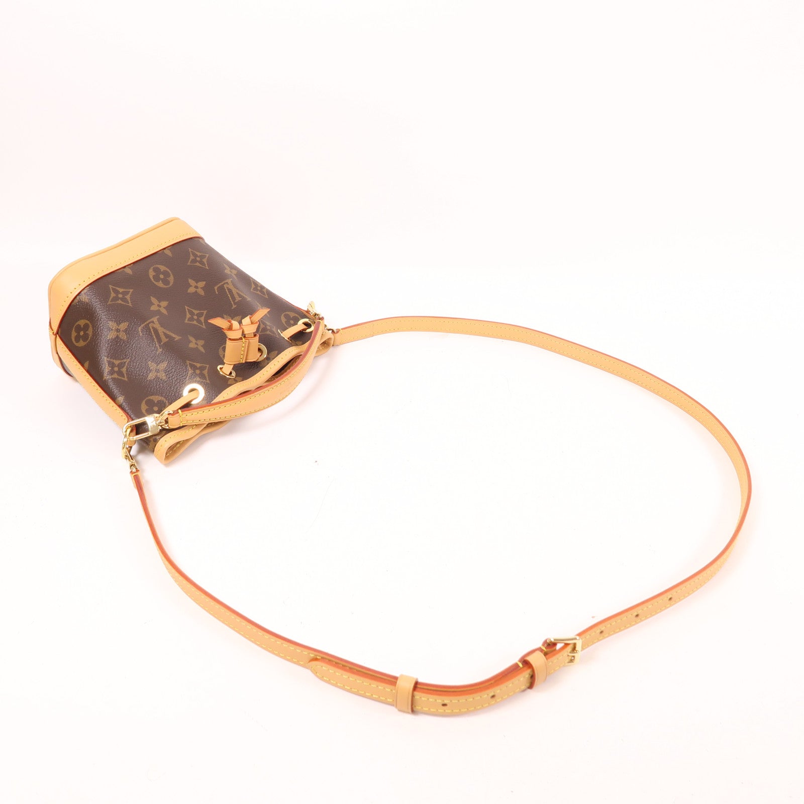 LOUIS VUITTON Monogram Nano Noe金扣手挽肩背兩用袋