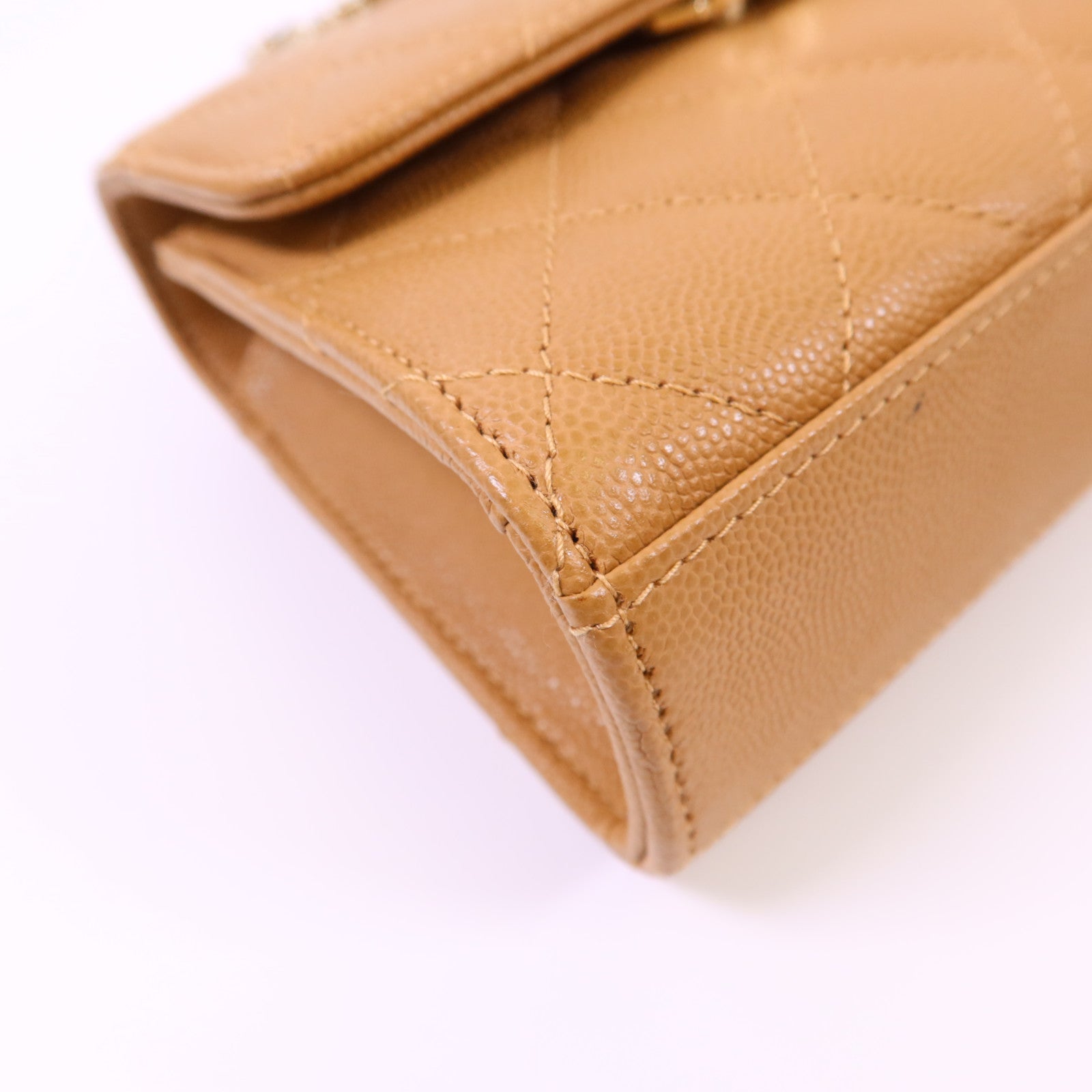 CHANEL 牛皮皮革Mini Top Handle Flap Bag金扣手挽肩背兩用袋