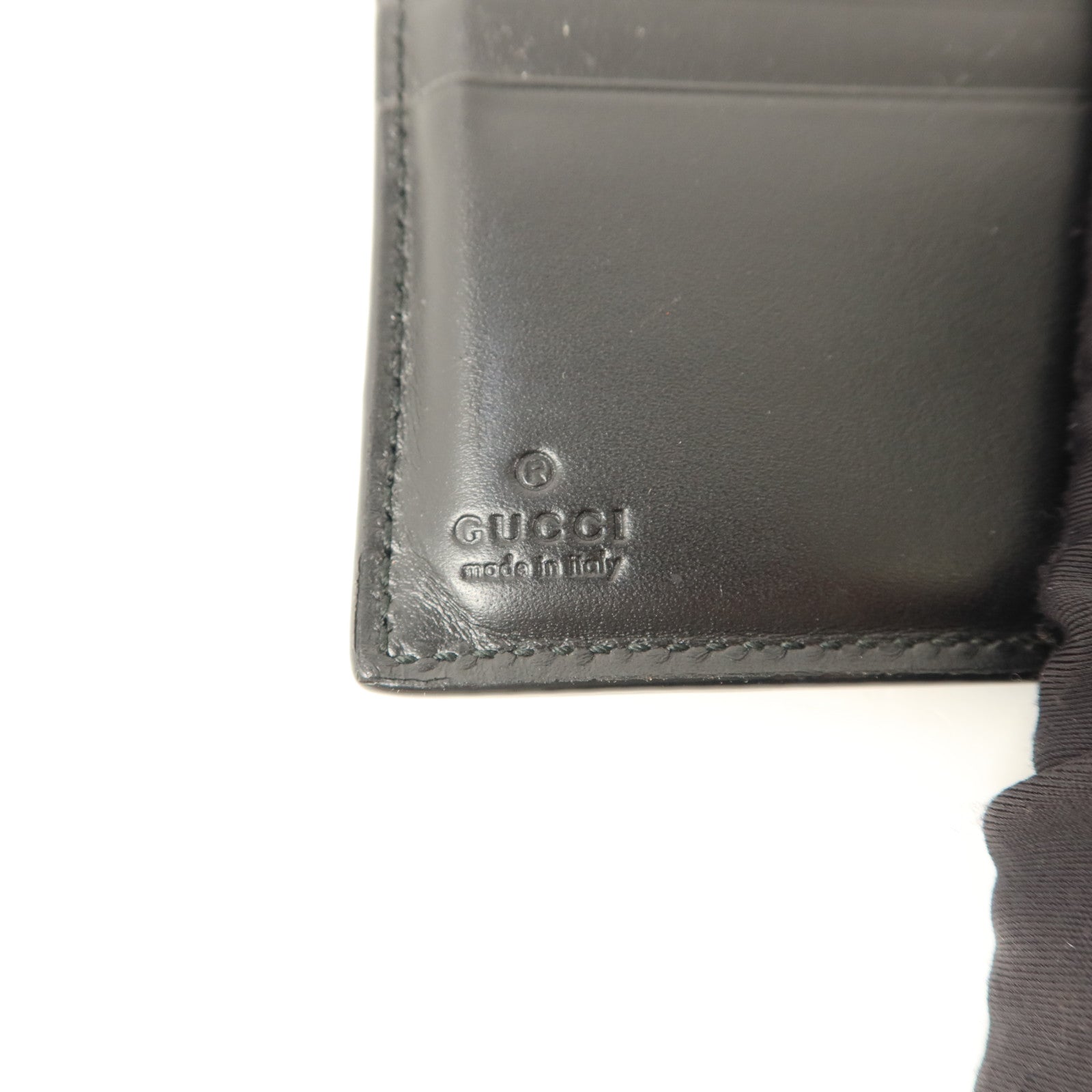 GUCCI 牛皮皮革Signature Wallet銀扣錢包