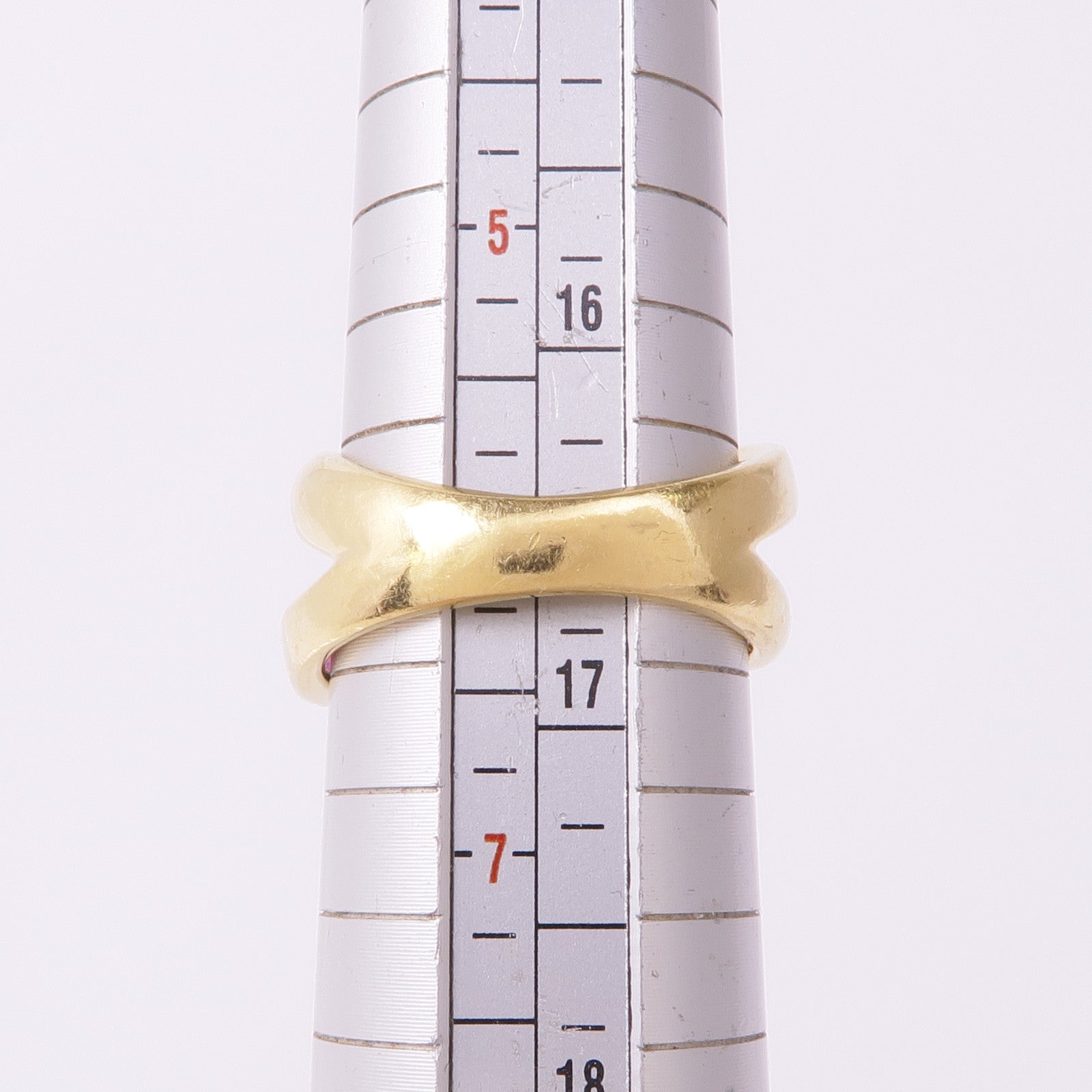 JEWELRY 18K黃金Pink Sapphire Diamond Ring粉紅藍寶石/鑽石戒指US#6