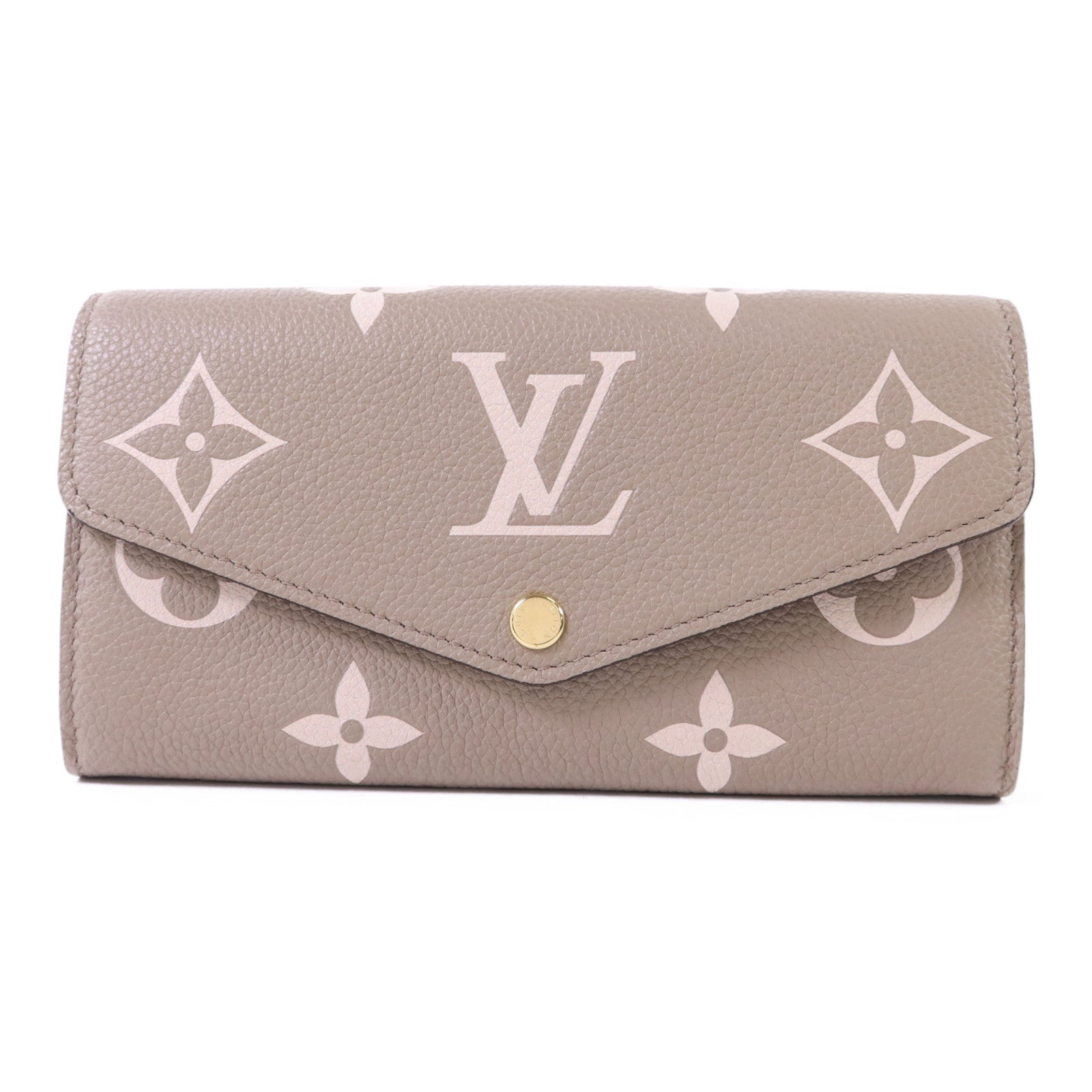 LOUIS VUITTON Monogram Empreinte Sarah Wallet金扣長錢包