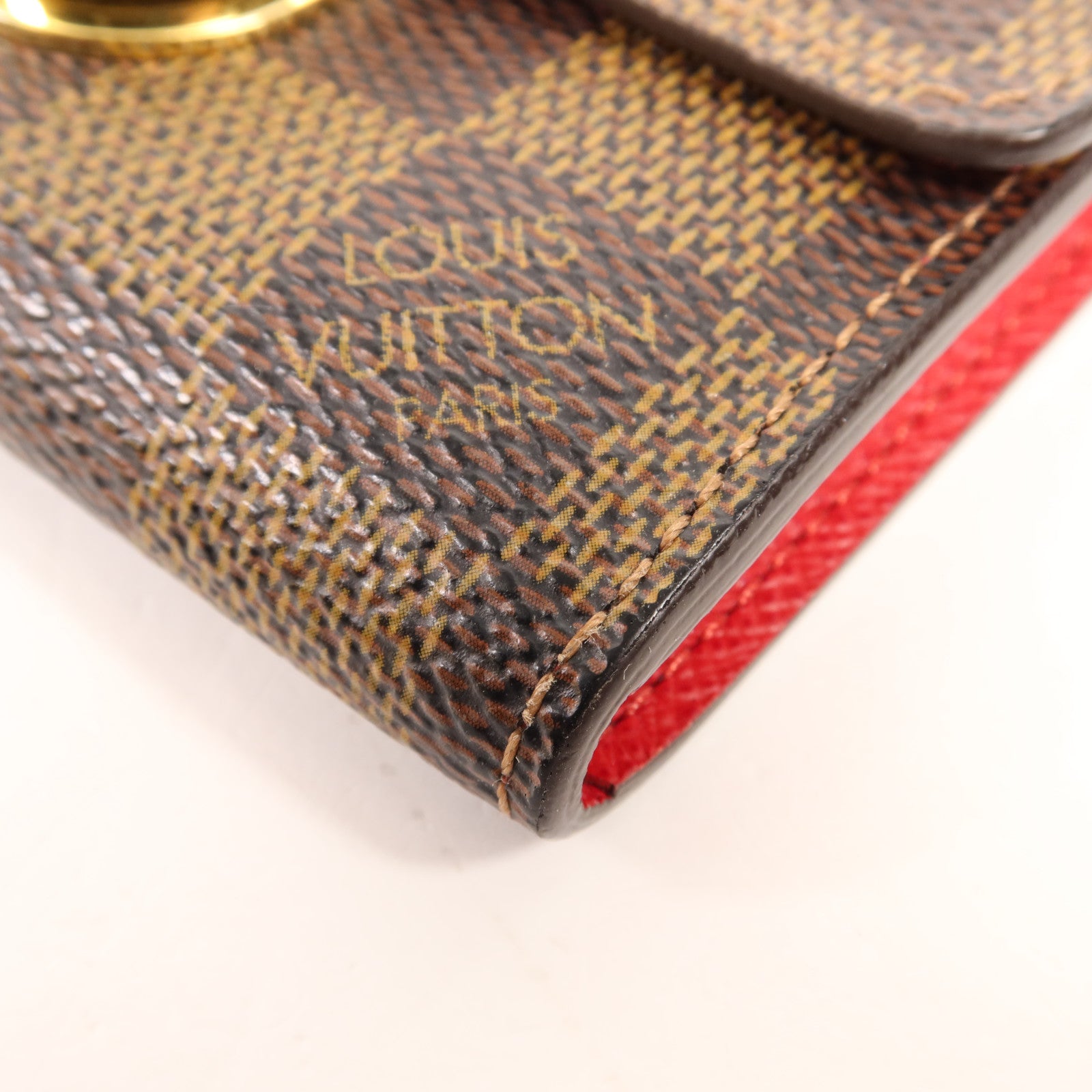LOUIS VUITTON Damier Card Case金扣卡片套