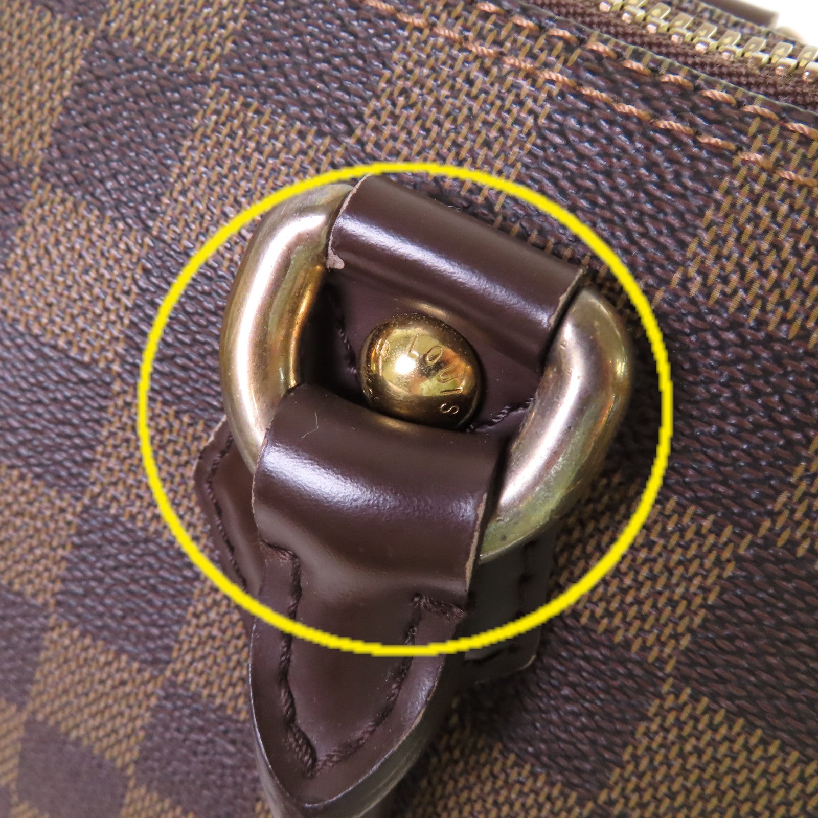 LOUIS VUITTON 【激減優惠】Damier Ebene Saleya MM Shoulder Bag金扣肩背袋啡色