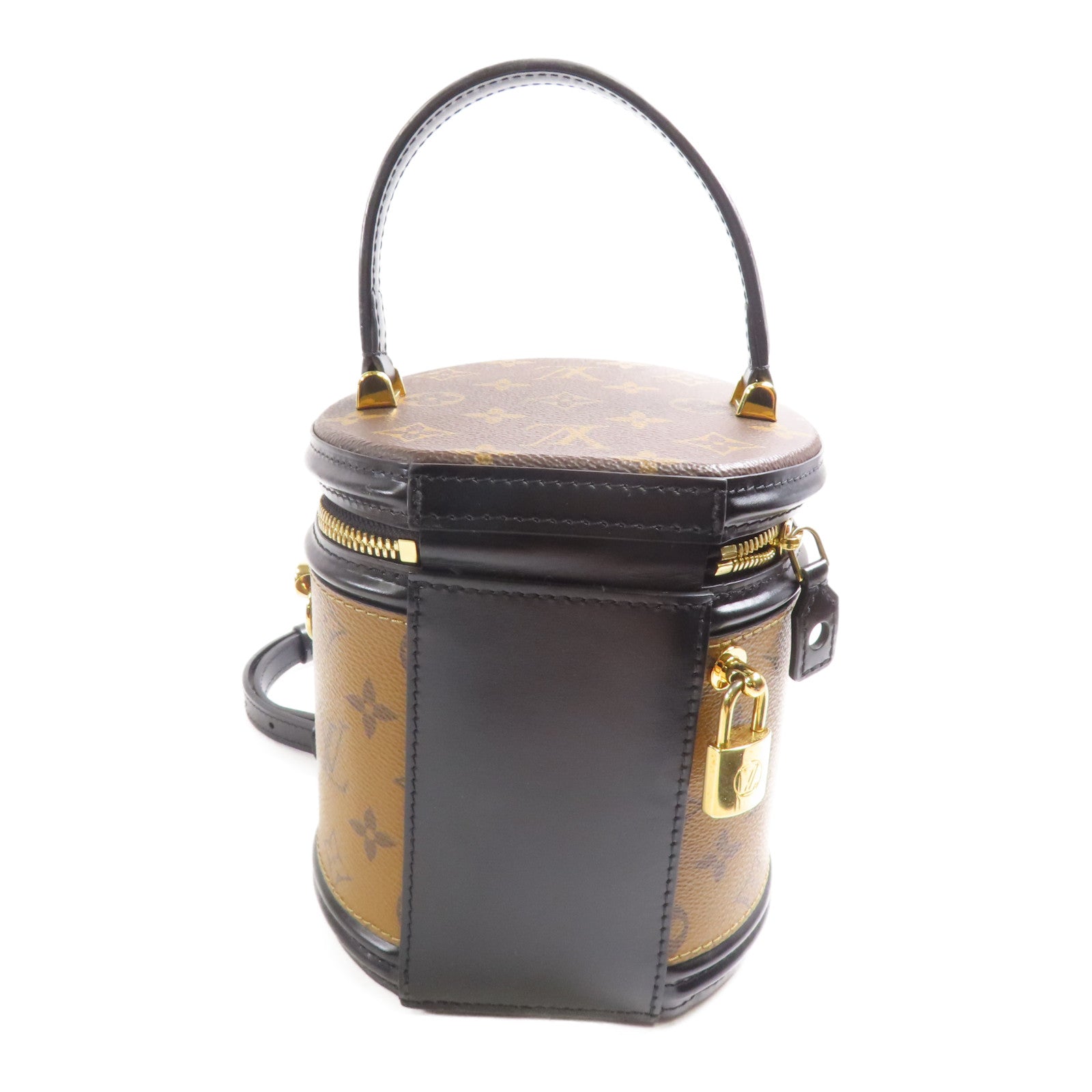 LOUIS VUITTON LV GHW Cannes 2 Way Shoulder Bag M43986 Monogram Reverse Brown