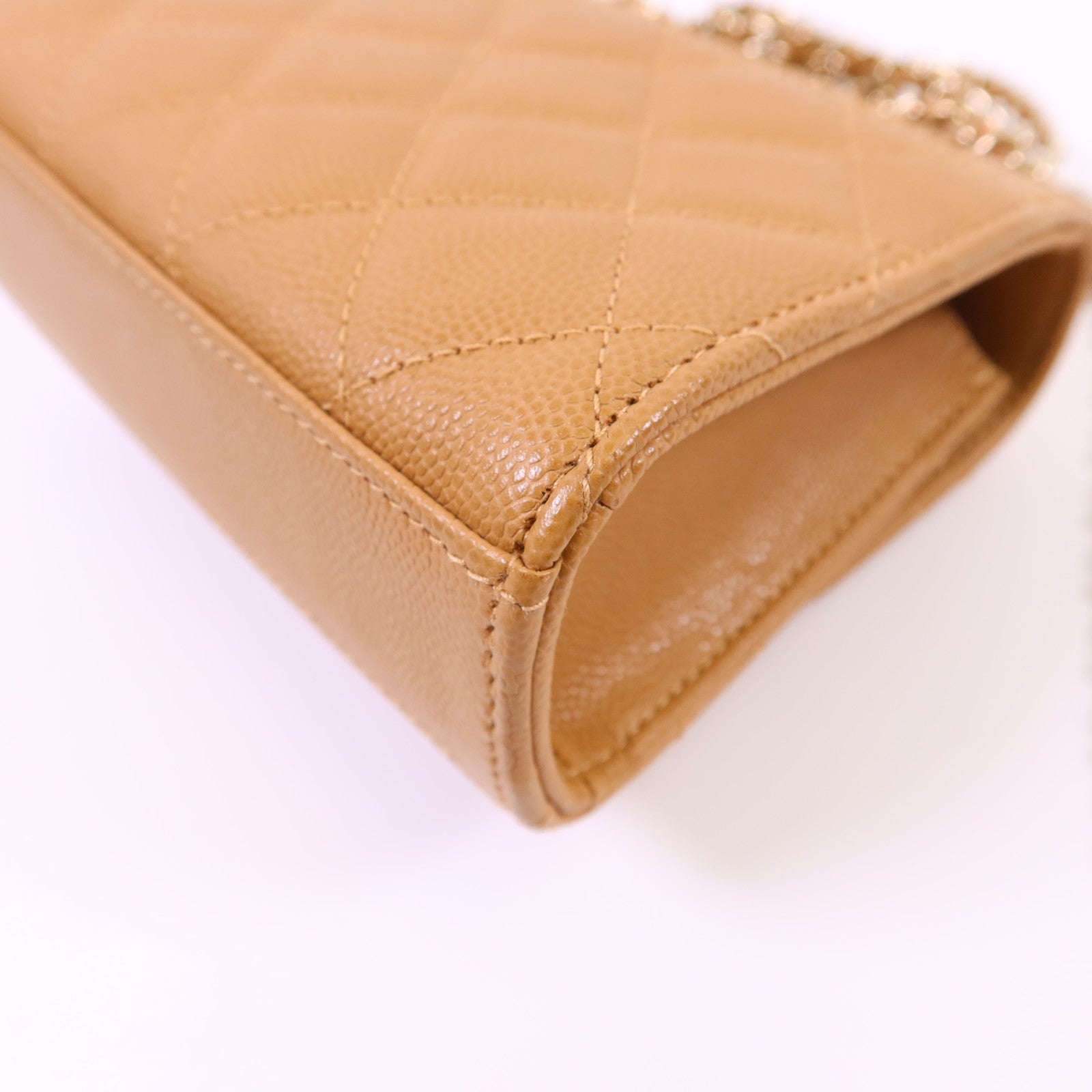 CHANEL 牛皮皮革Mini Top Handle Flap Bag金扣手挽肩背兩用袋