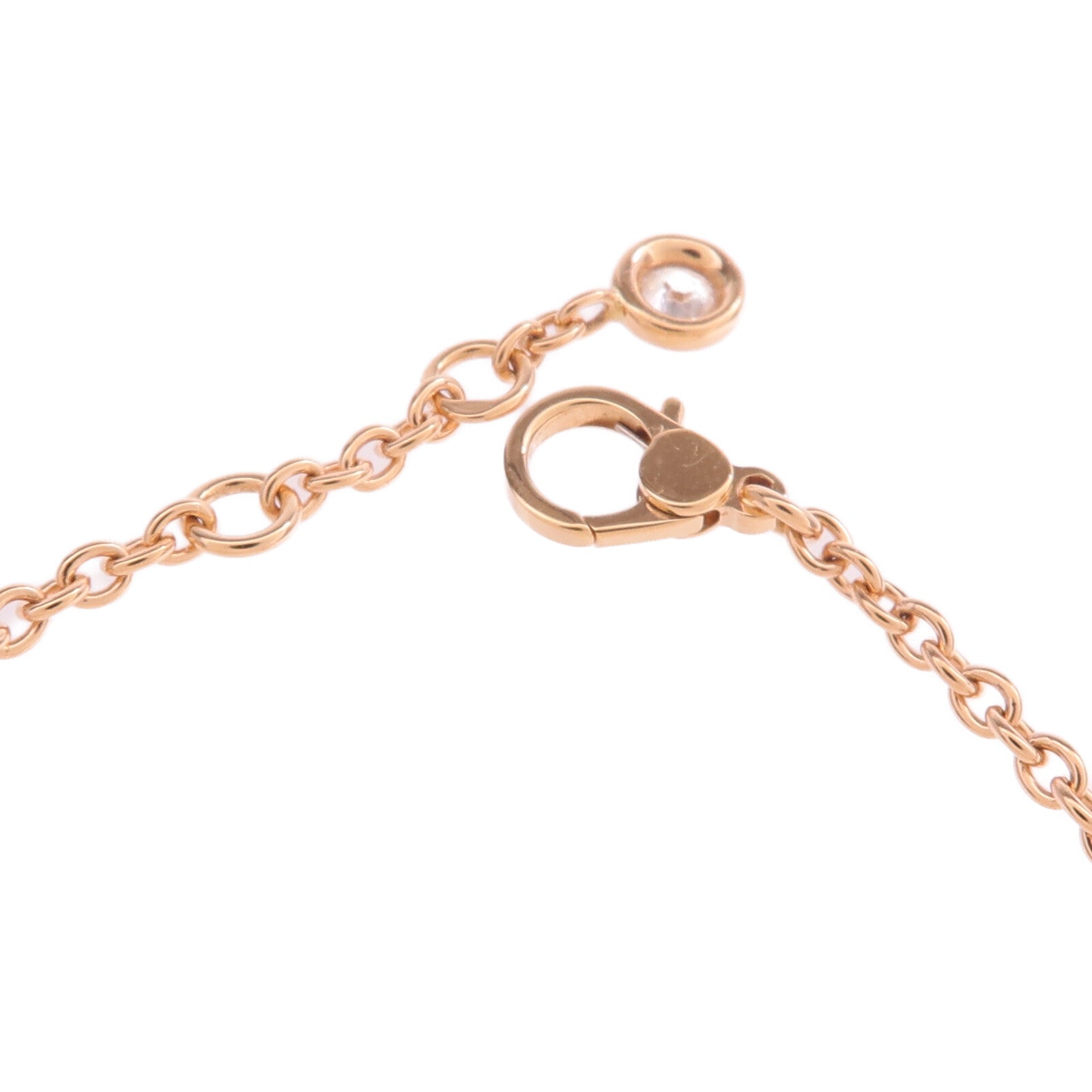 HERMES 18K玫瑰金Finesse Bracelet鑽石手鏈