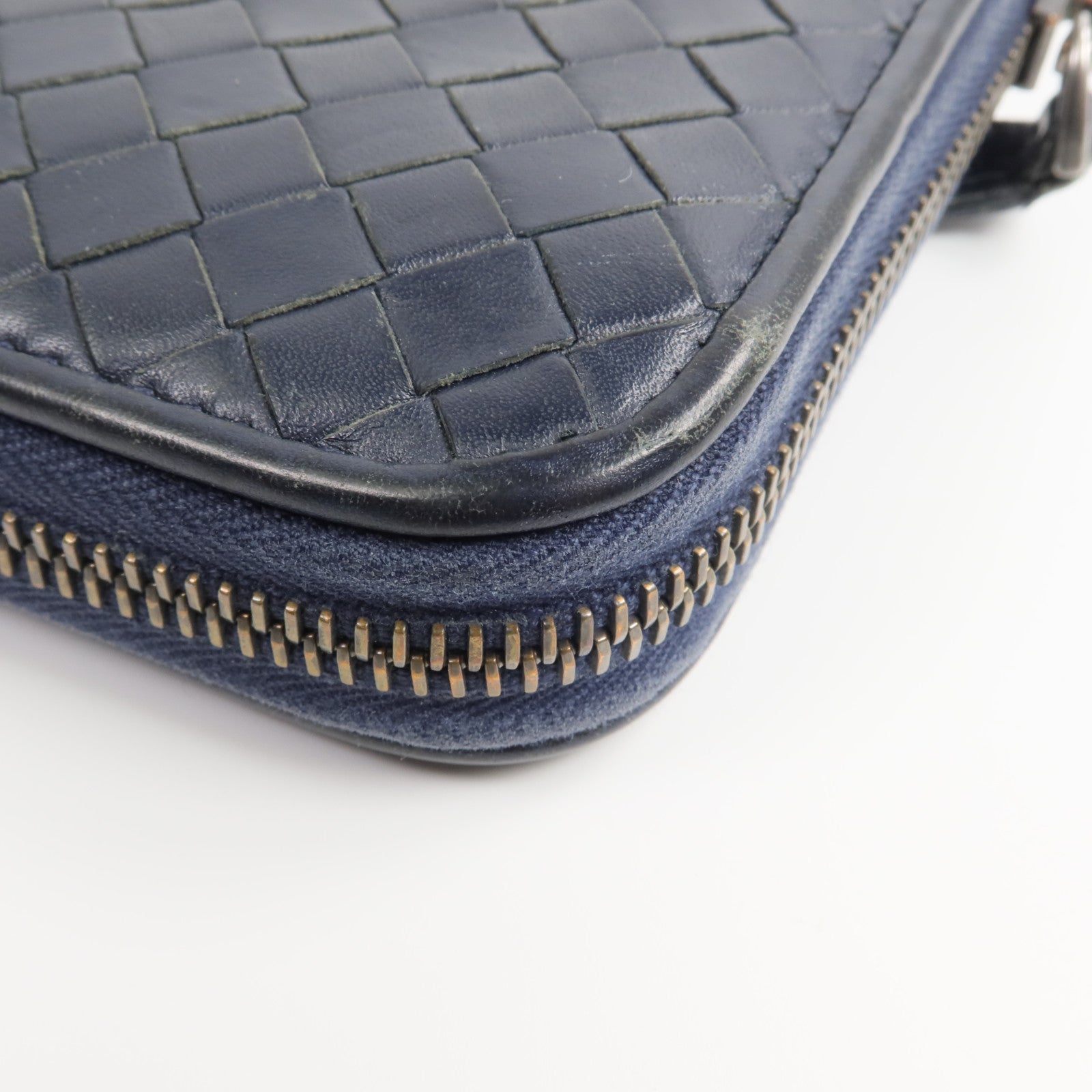 BOTTEGA VENETA 【激減優惠】牛皮皮革Zipper Long Wallet長錢包