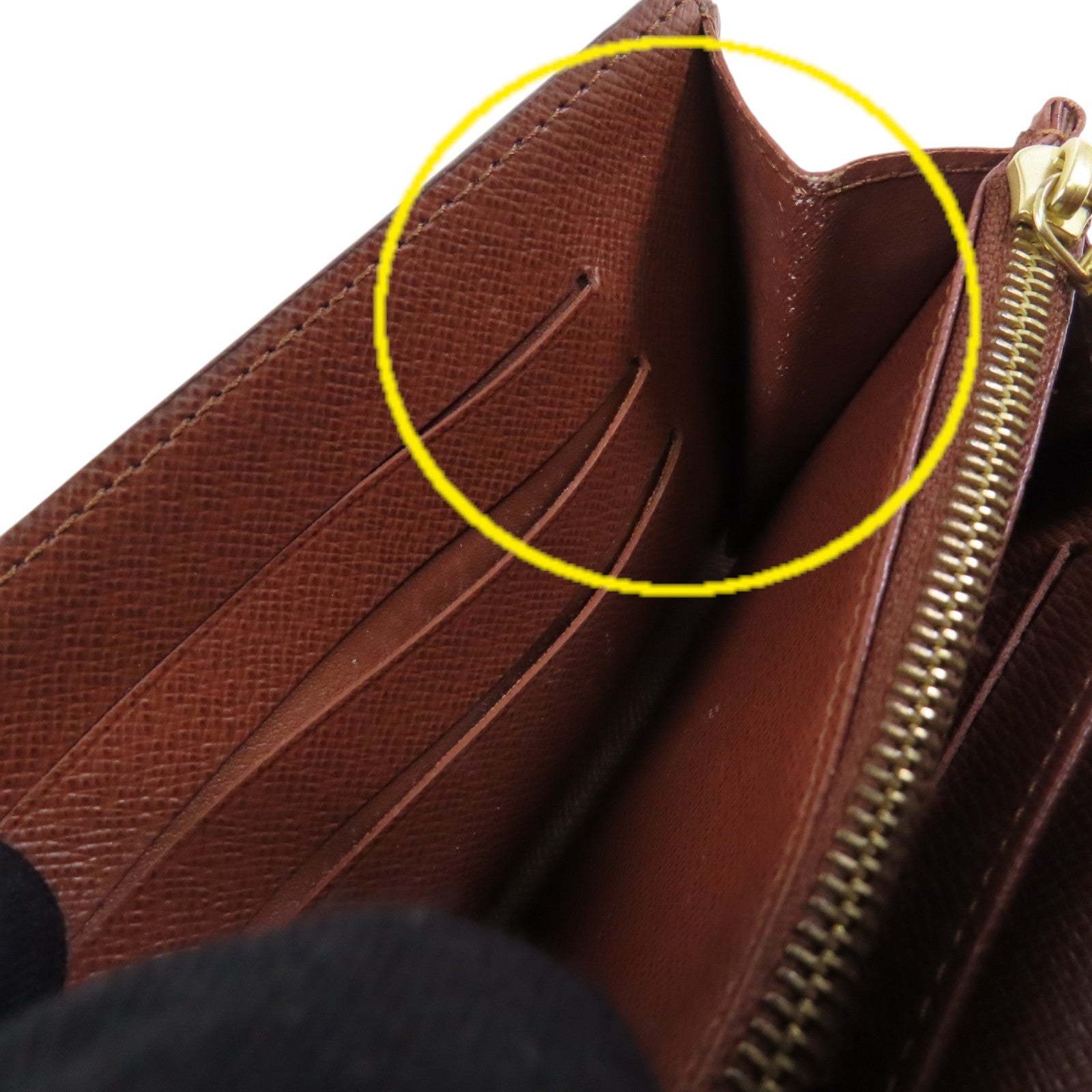 LOUIS VUITTON Monogram Short Wallet金扣短錢包