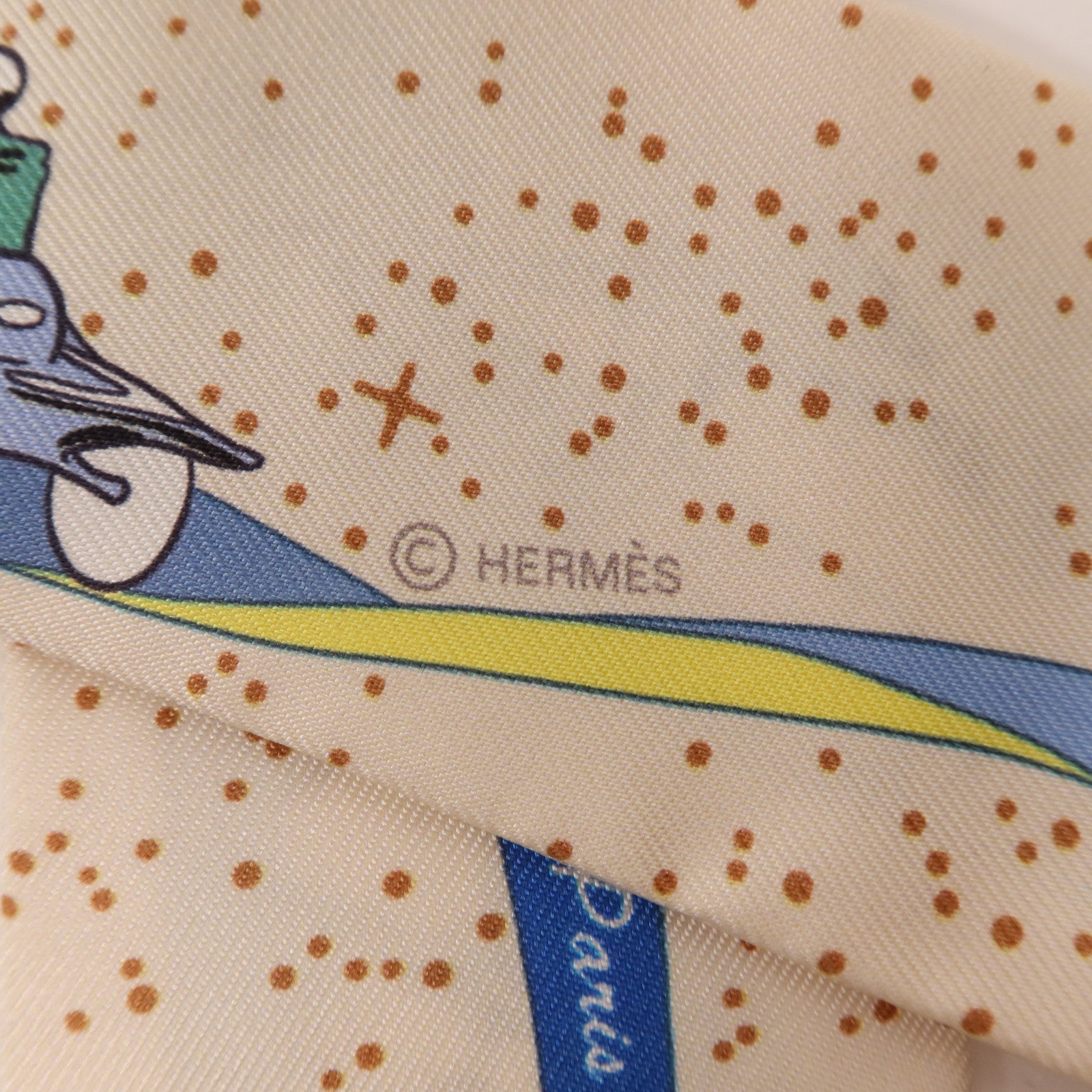 HERMES 絲質Twilly絲巾