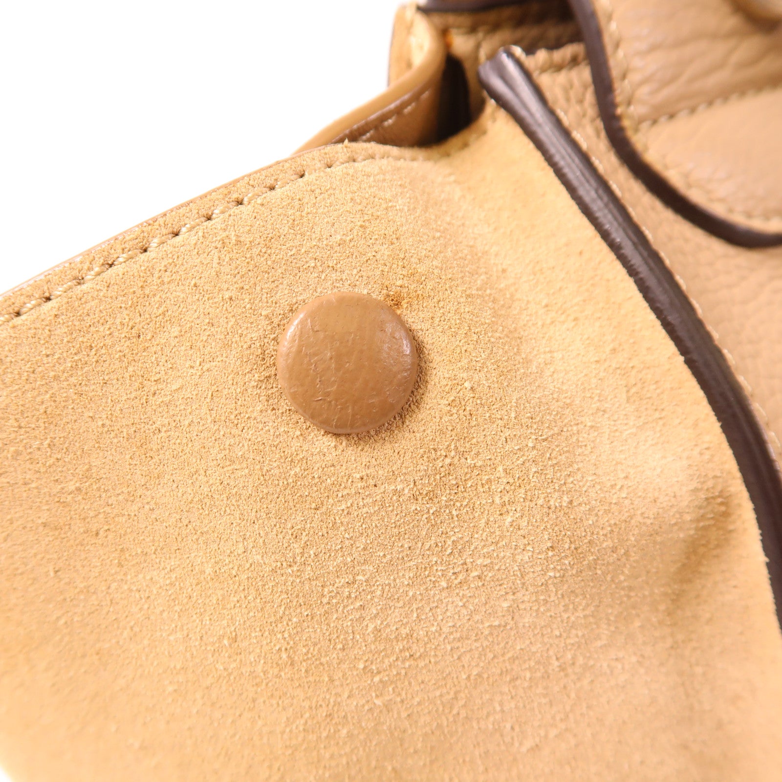 CELINE 牛皮皮革Trapeze銀扣手挽肩背兩用袋