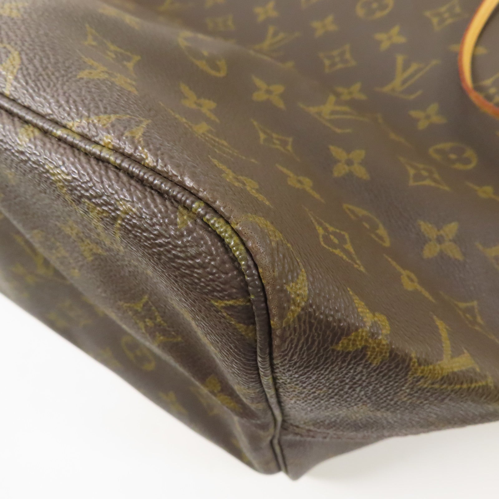 LOUIS VUITTON Monogram Neverfull GM金扣手挽袋