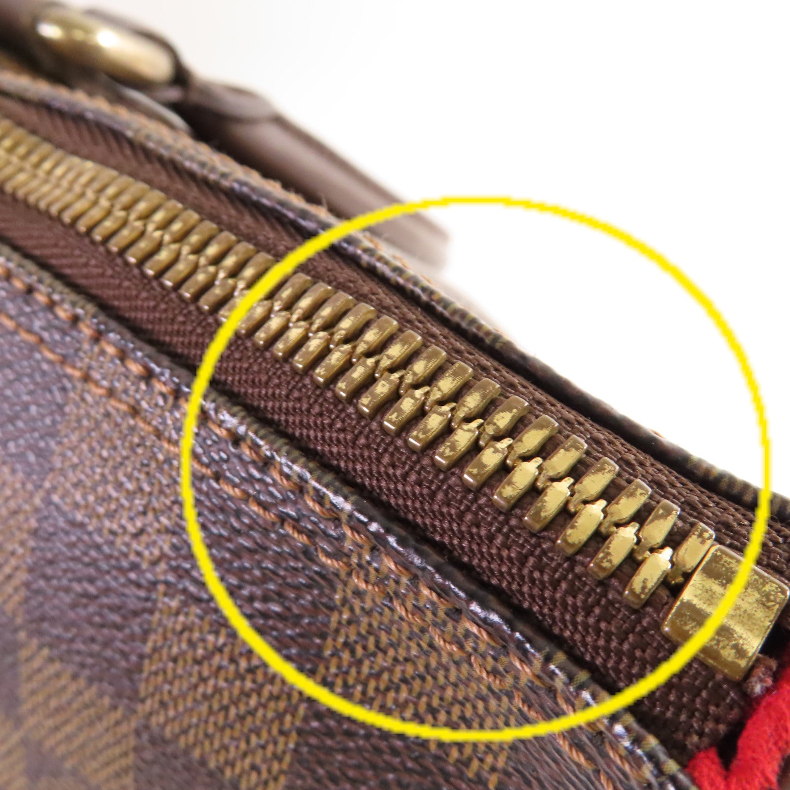 LOUIS VUITTON 【激減優惠】Damier Ebene Saleya MM Shoulder Bag金扣肩背袋啡色