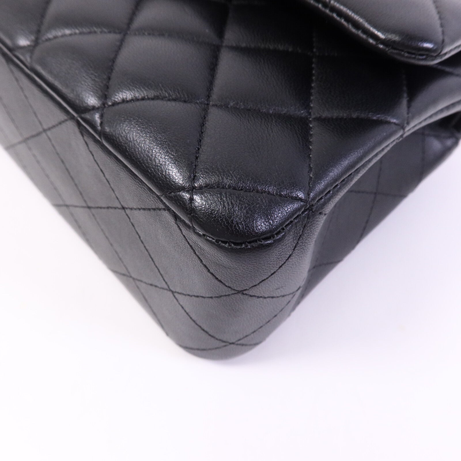 CHANEL 羊皮皮革Classic 25金扣鏈帶肩背袋