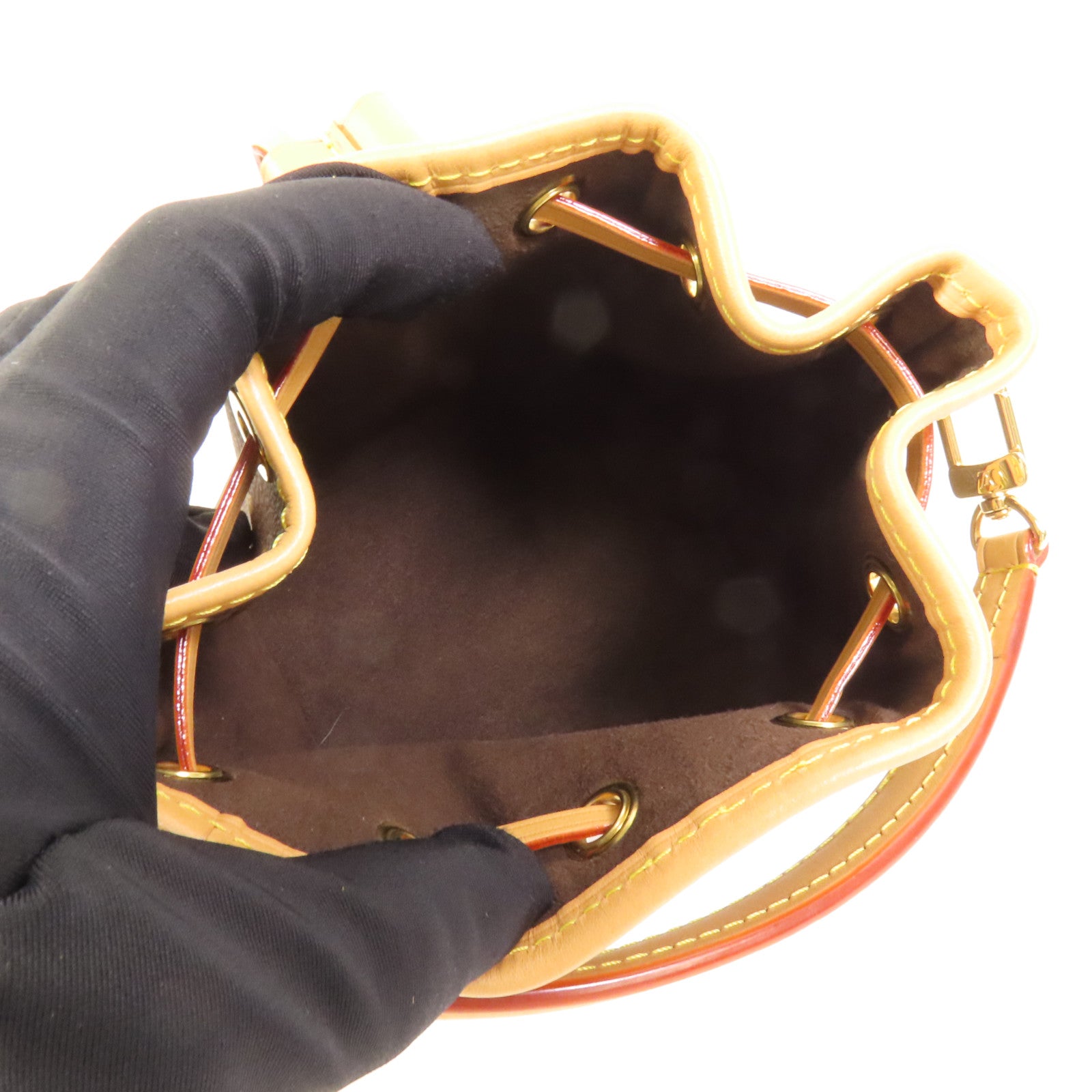 LOUIS VUITTON Monogram Nano Noe金扣手挽肩背兩用袋