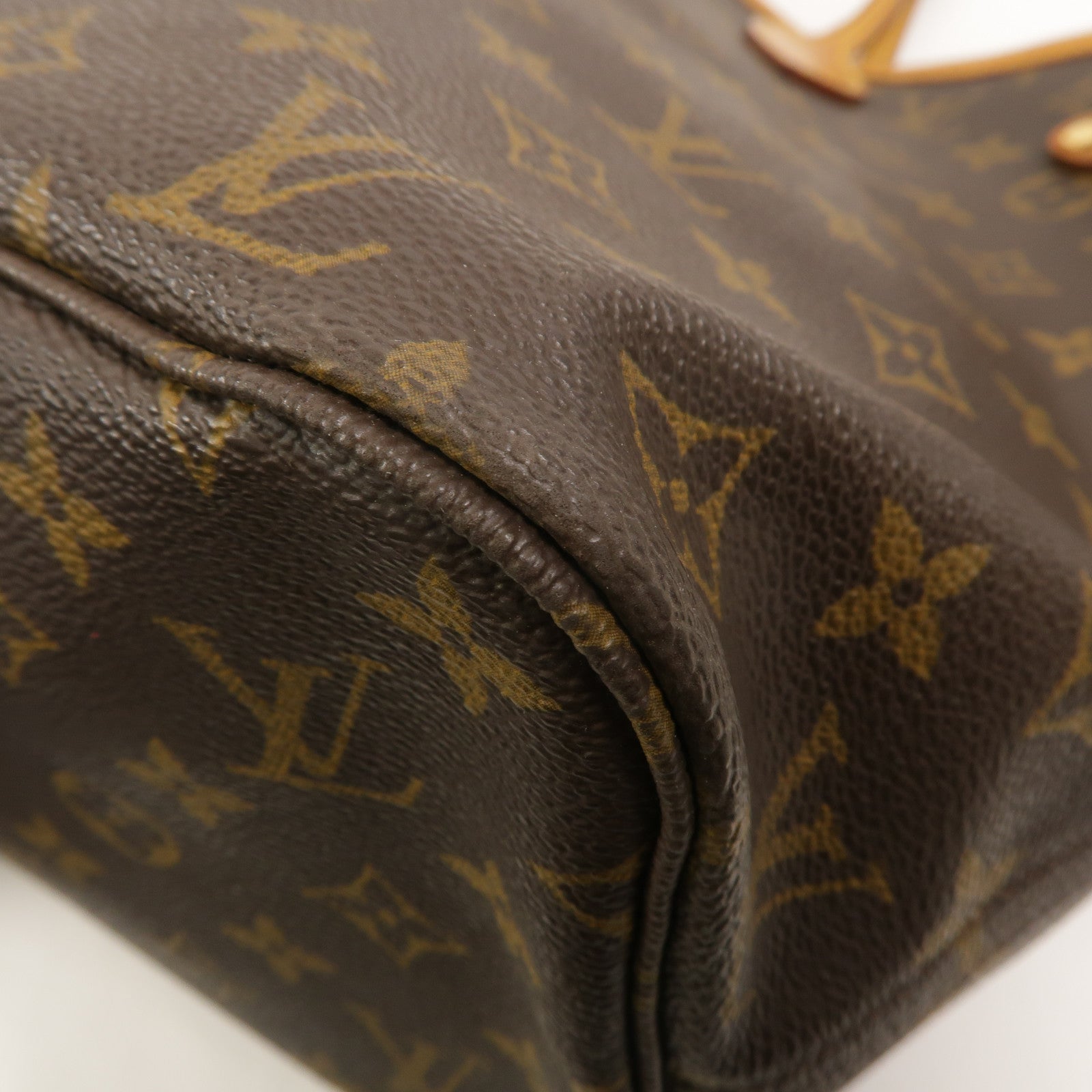 LOUIS VUITTON Monogram Neverfull PM金扣手挽袋