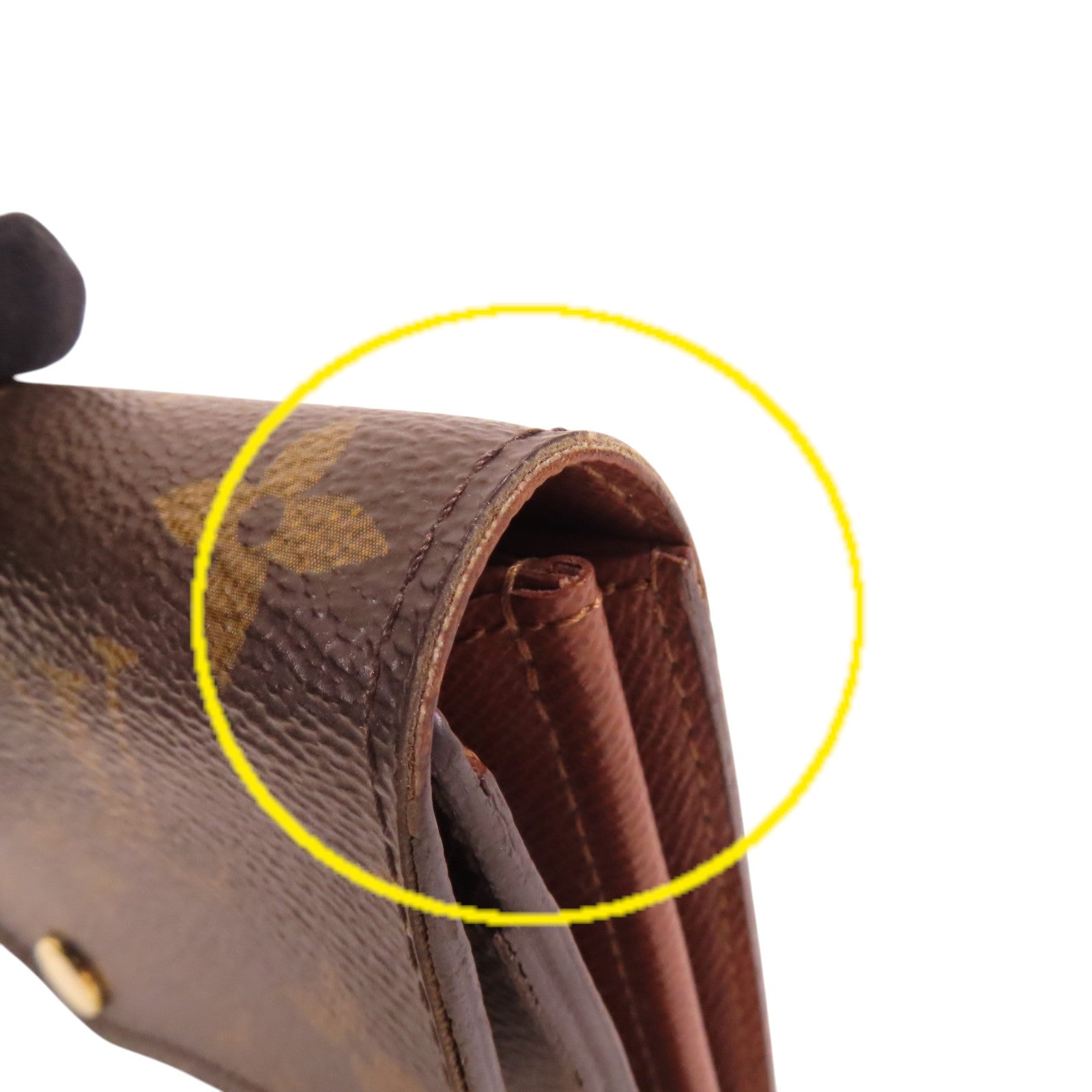 LOUIS VUITTON Monogram Short Wallet金扣短錢包