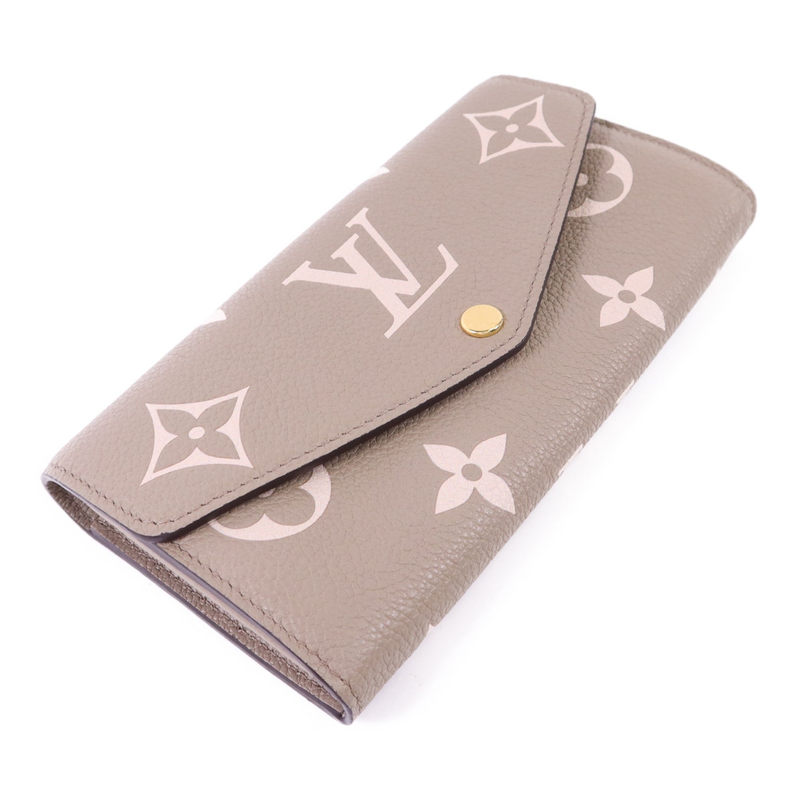 LOUIS VUITTON Monogram Empreinte Sarah Wallet金扣長錢包