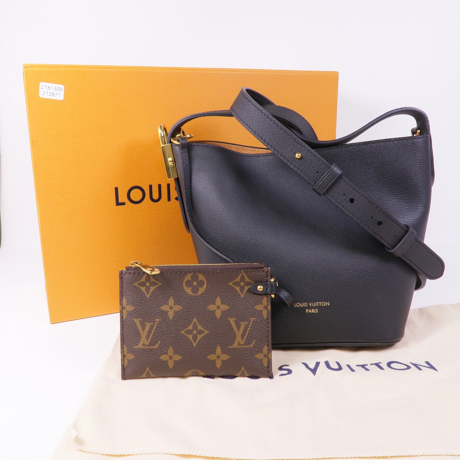 LOUIS VUITTON 牛皮皮革Low Key All In BB金扣手挽肩背兩用袋