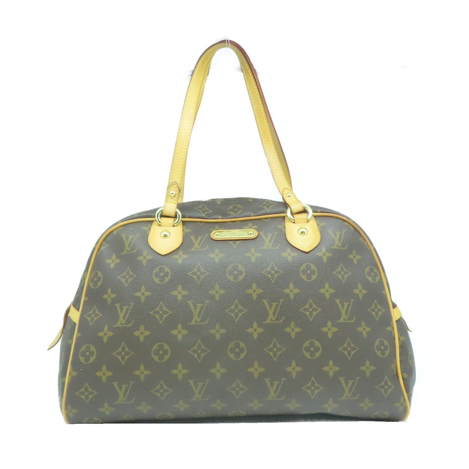 LOUIS VUITTON 【激減優惠】Monogram Montorgueil GM金扣肩背袋啡色