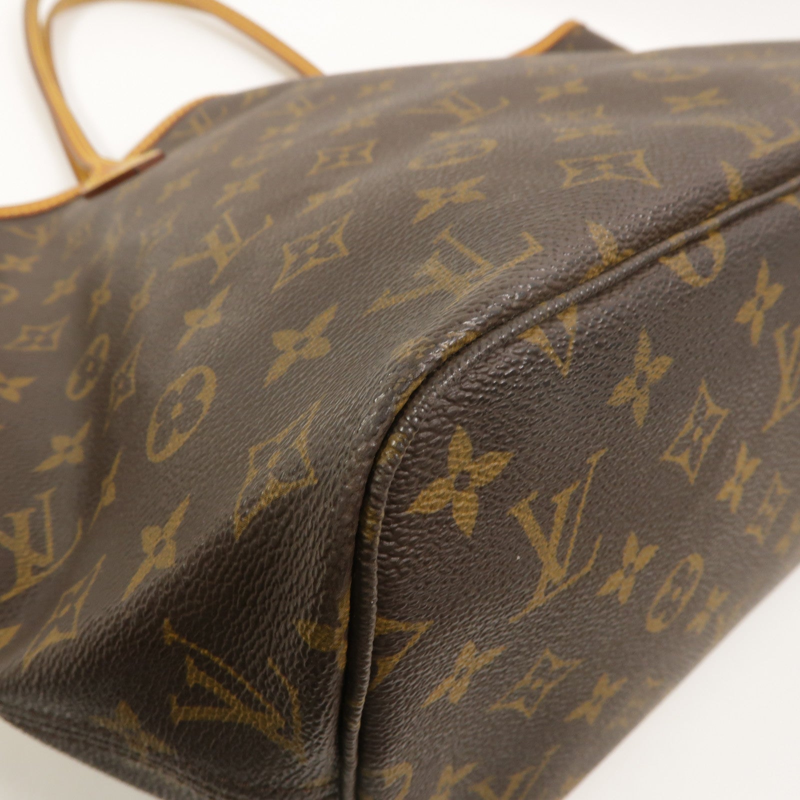 LOUIS VUITTON Monogram Neverfull PM金扣手挽袋