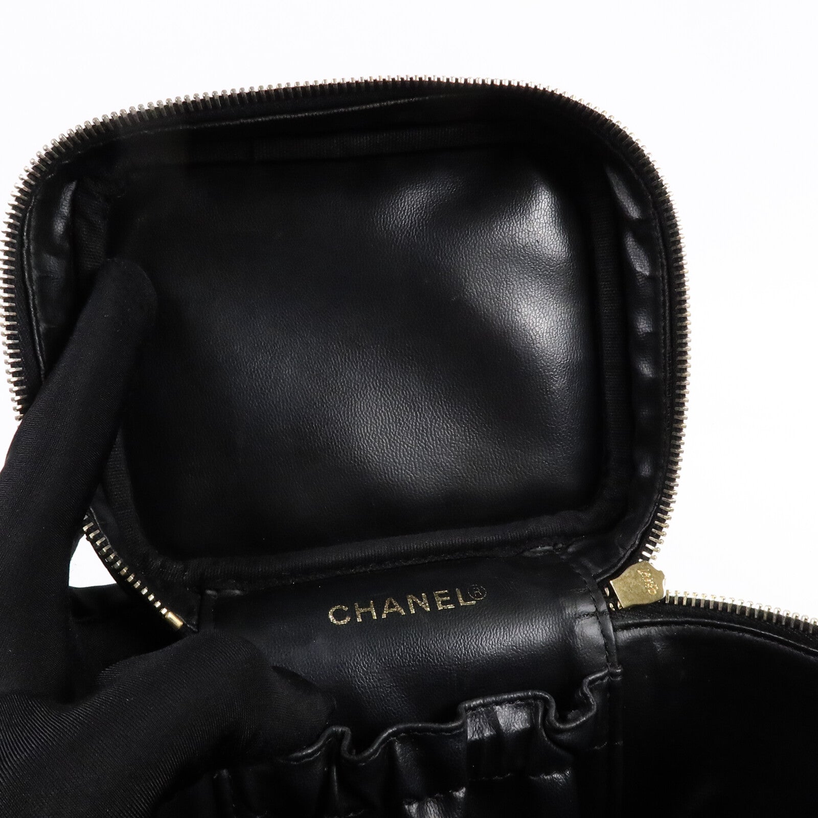 CHANEL 牛皮皮革Vintage Vanity Case手挽袋