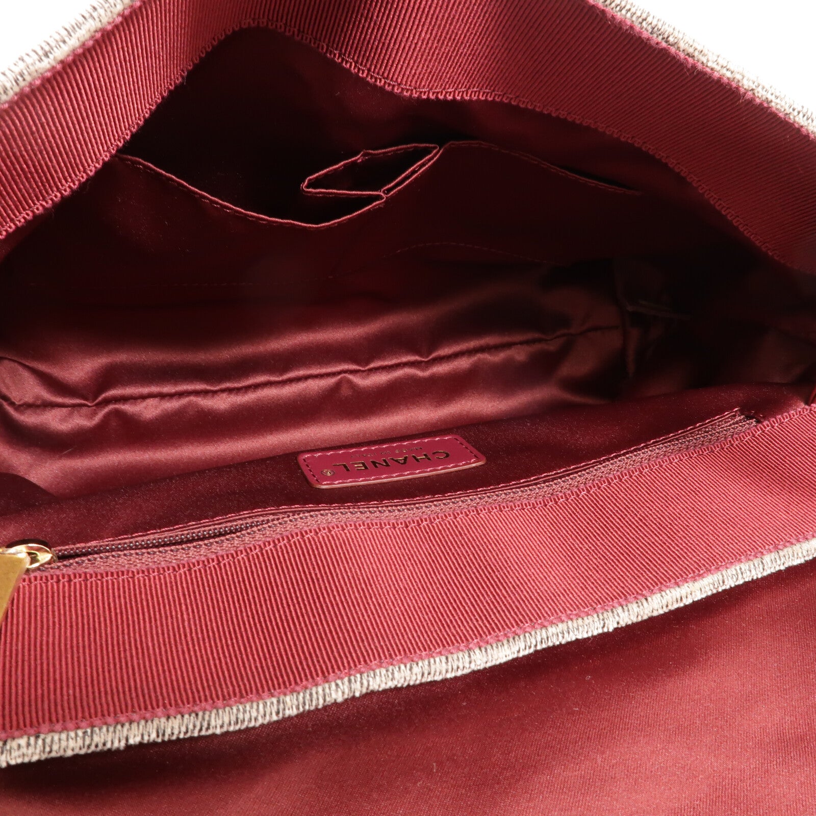 CHANEL Wool Velvet Parisian Stroll Messenger Bag肩背袋