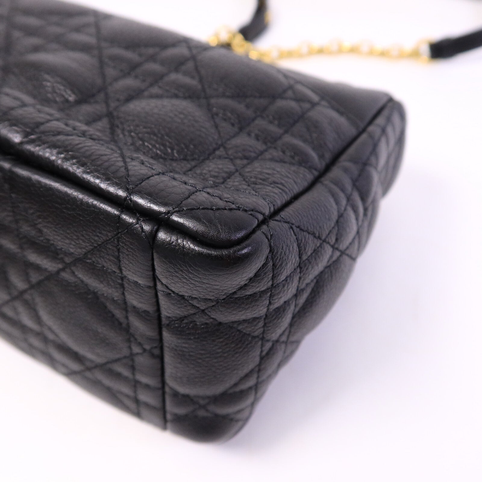 Dior 牛皮皮革Caro Medium鏈帶手挽肩背兩用袋