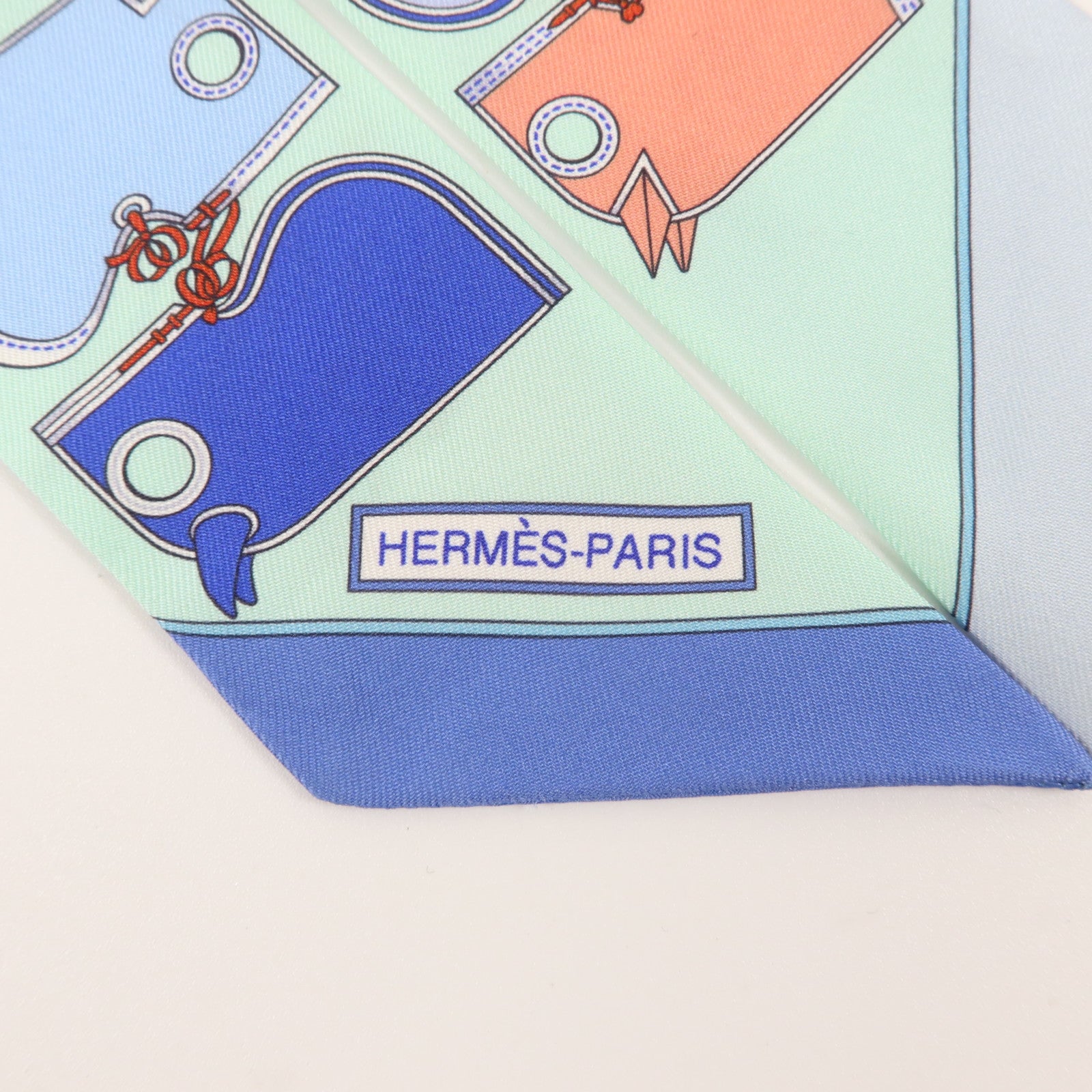 HERMES 絲質Twilly絲巾